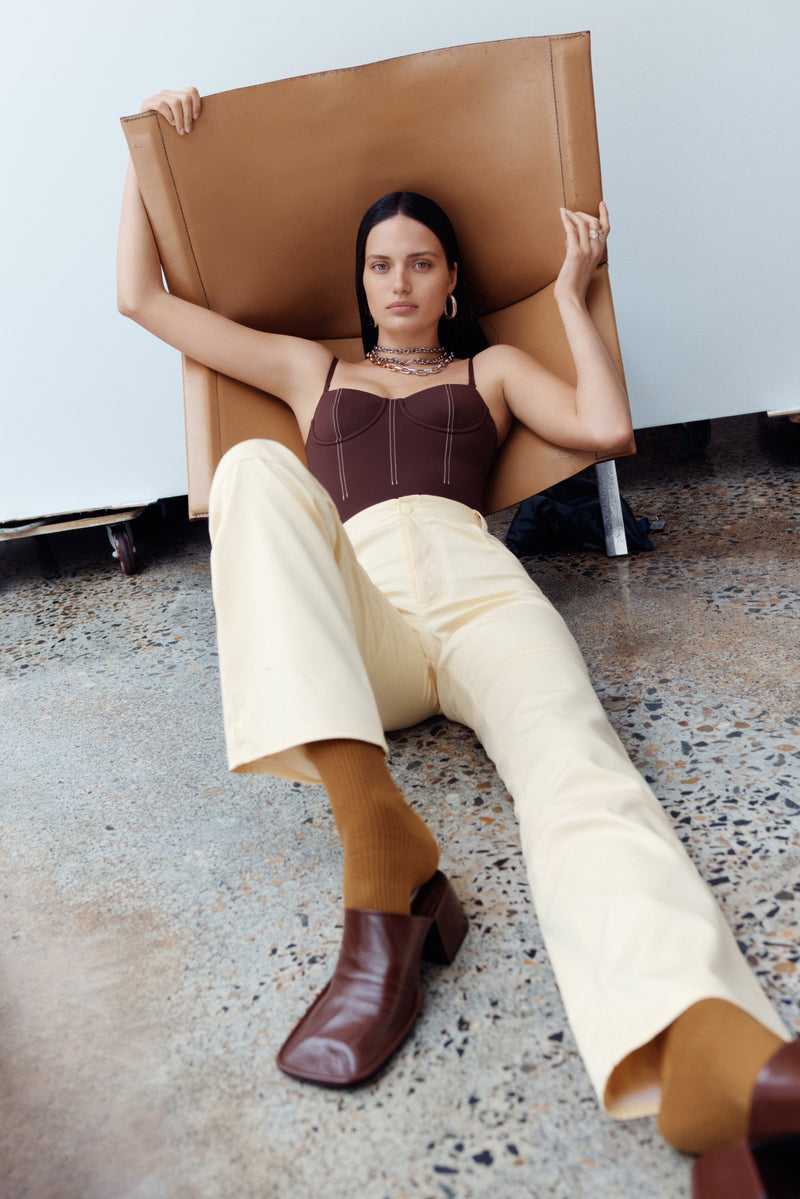 SIR the label Gio Corset One Piece CHOCOLATE