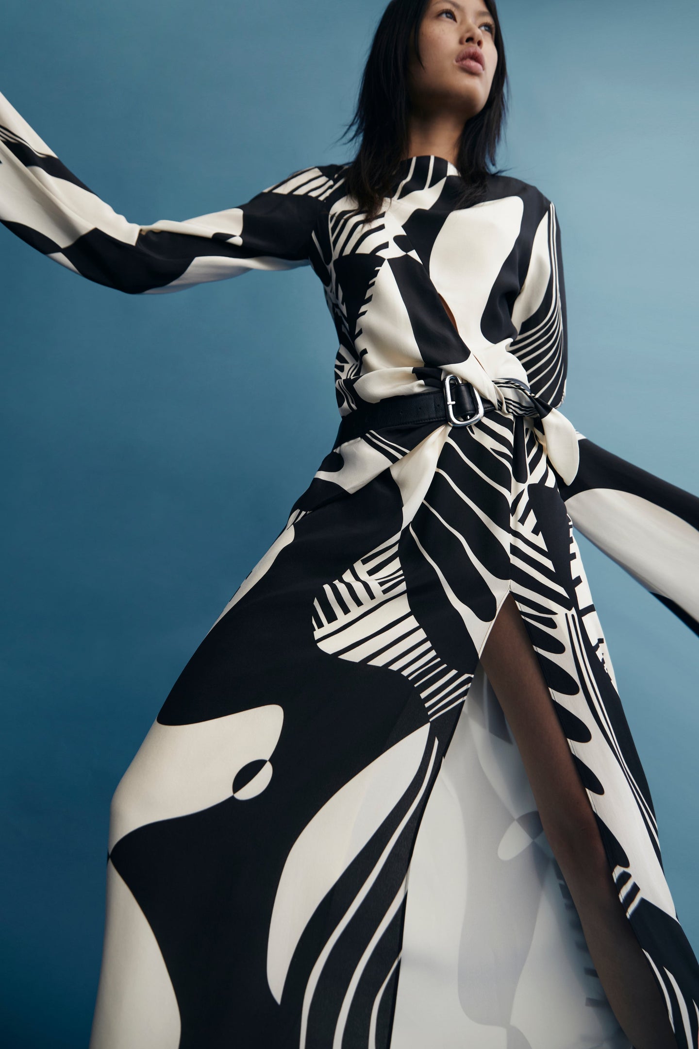 SIR the label Realisme Twist Maxi Dress Papier