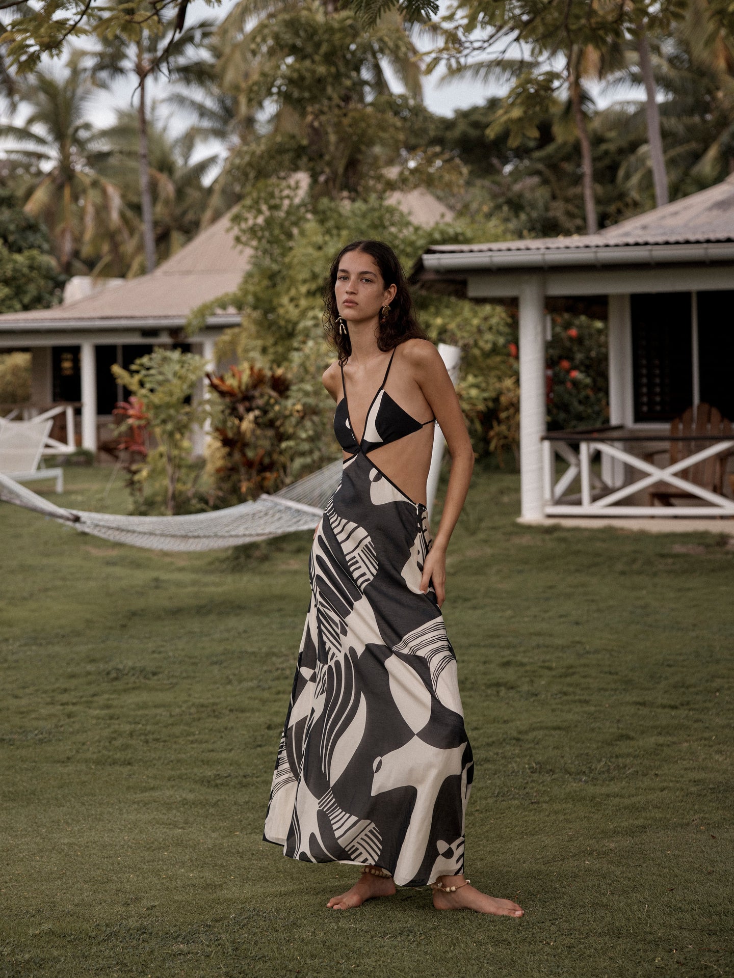 SIR the label Realisme Cut Out Dress Papier