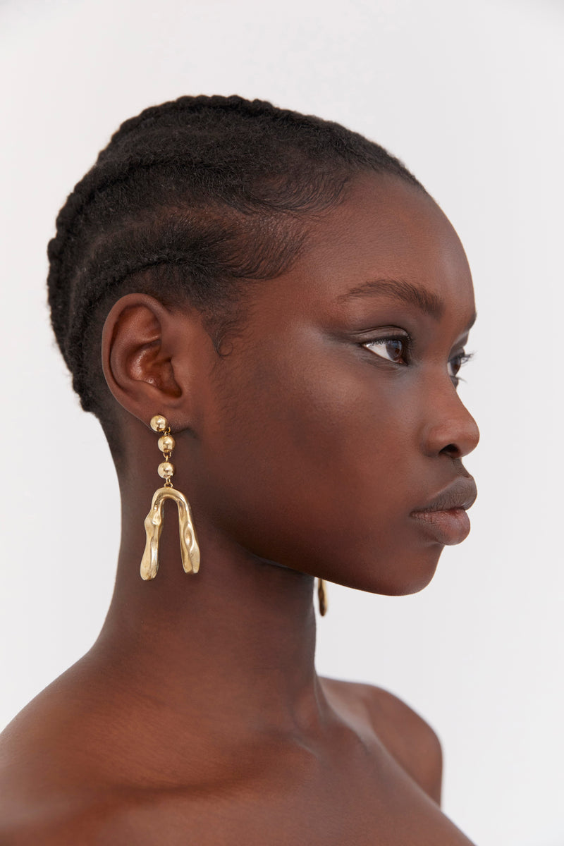 SIR the label Frankie Drop Earring BRASS