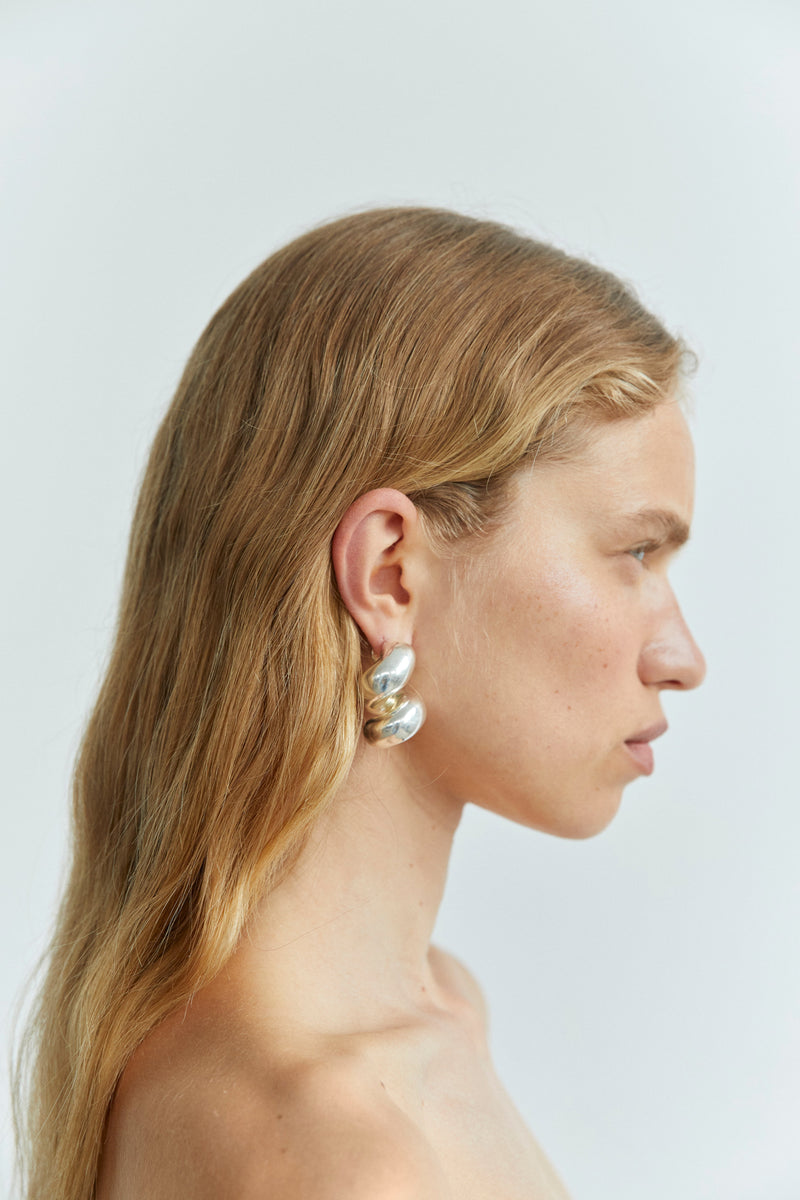 SIR the label Flashback Twist Earring SILVER