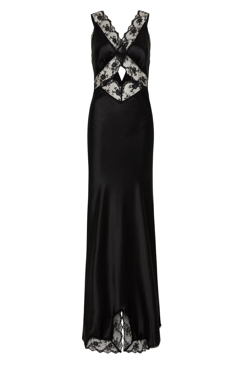 SIR the label Aries Cut Out Gown BLACK