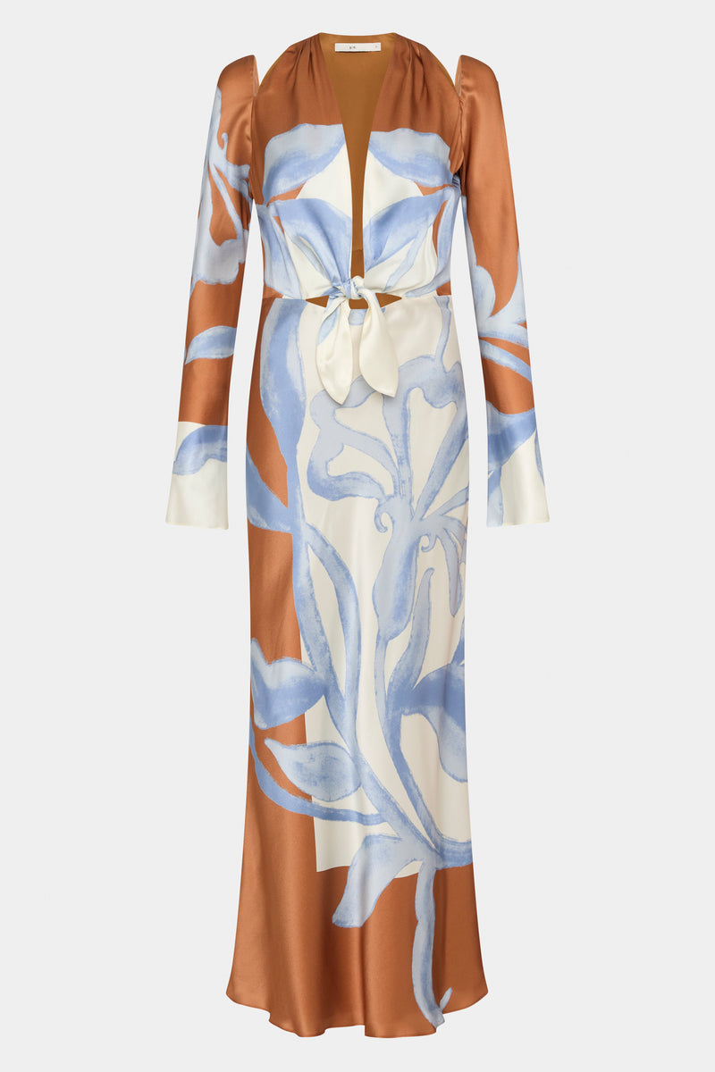 SIR the label Sorrento Scarf Dress SCIARPA PRINT