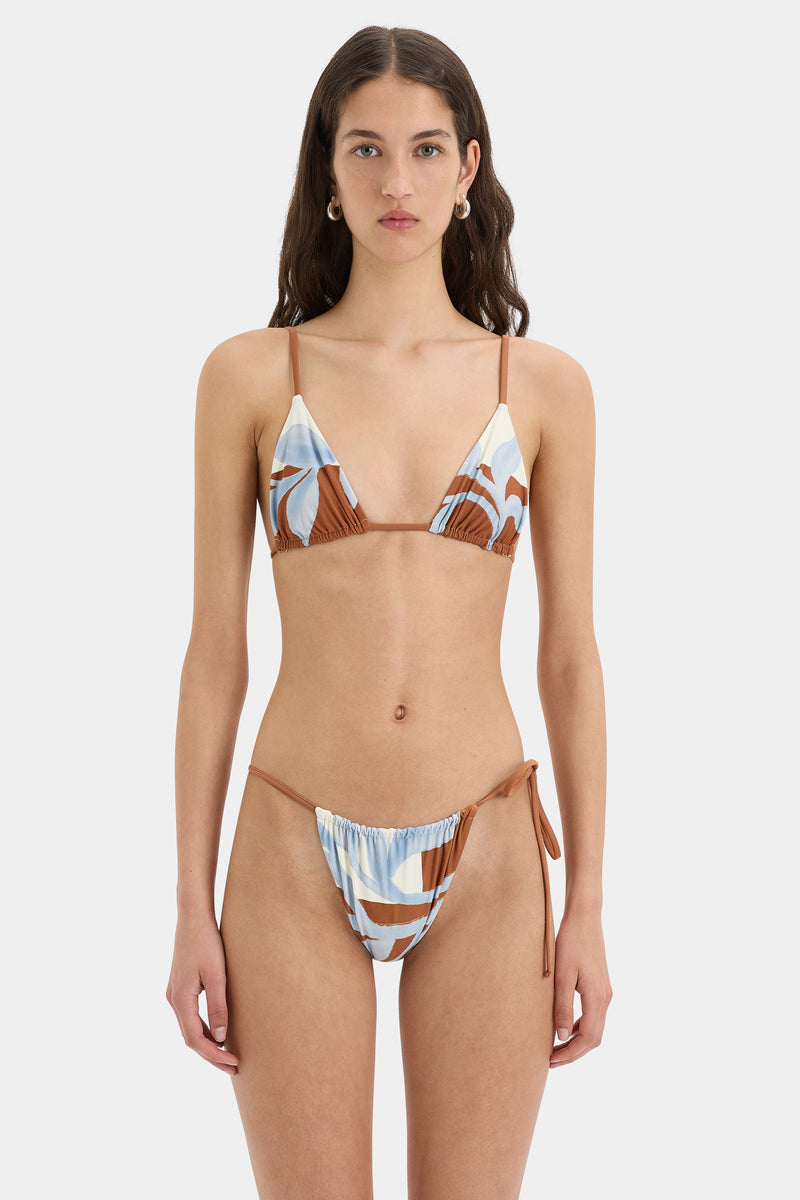 SIR the label Palermo String Triangle Top SCIARPA PRINT