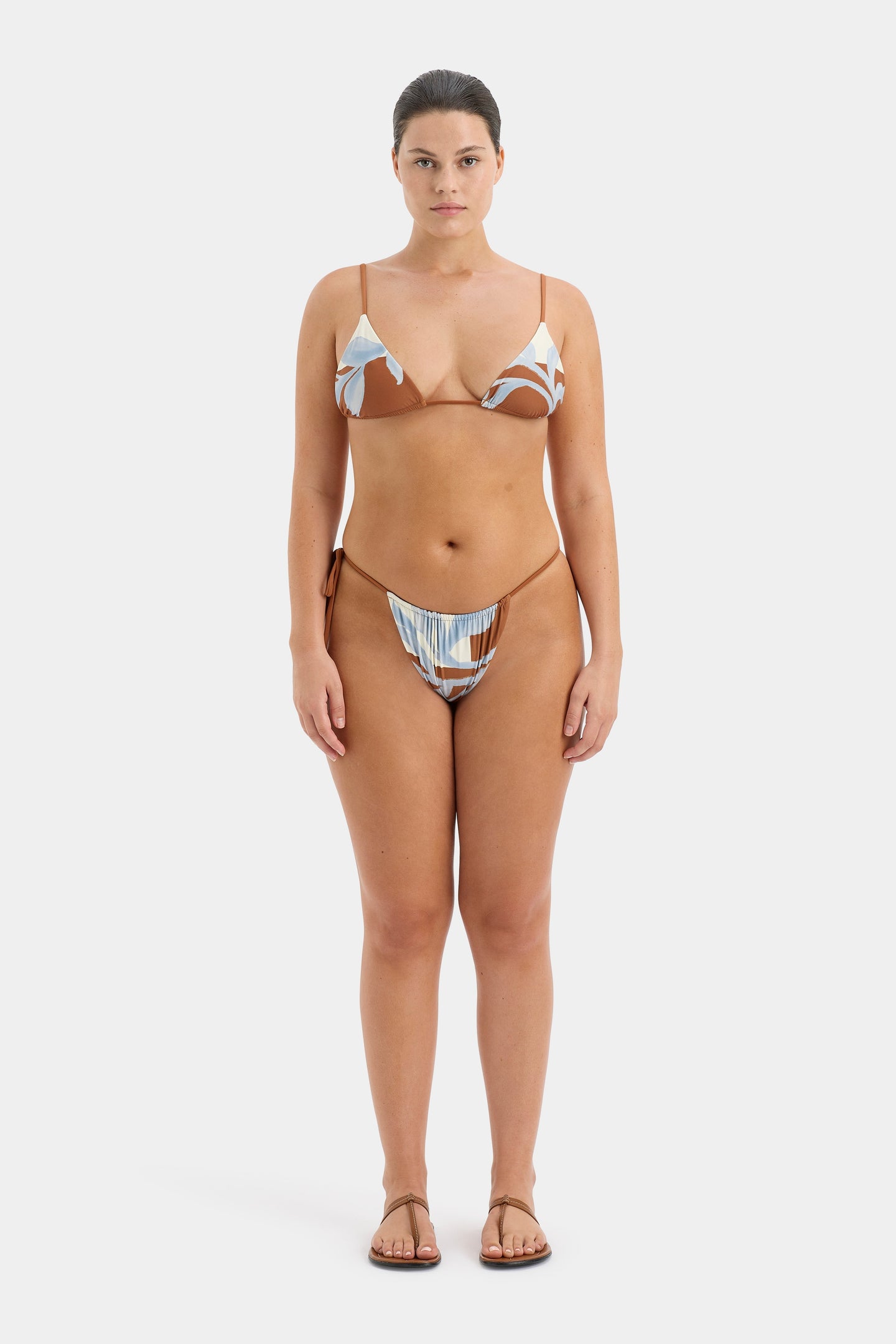 SIR the label Palermo String Triangle Top SCIARPA PRINT