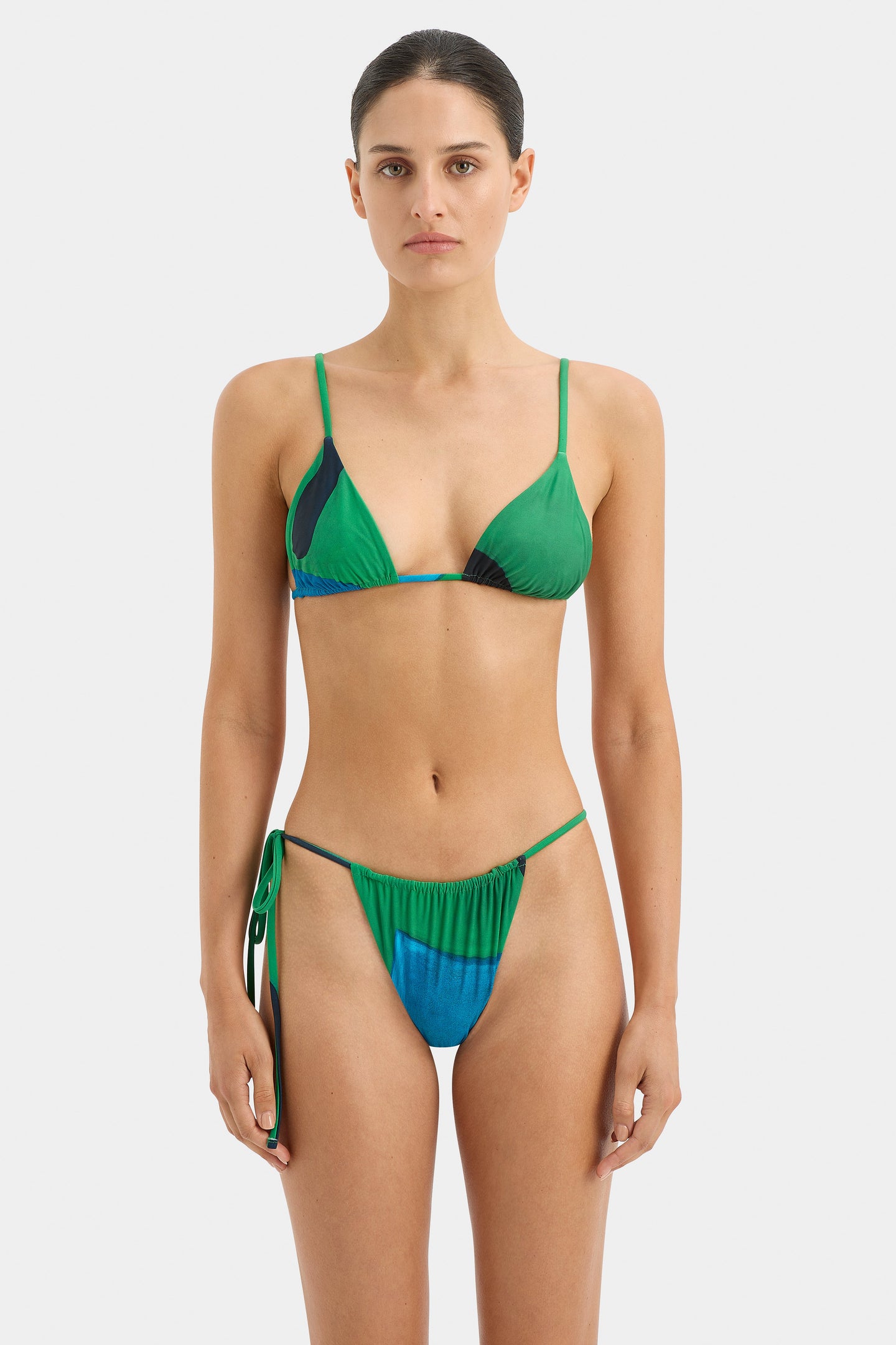 SIR the label Francesca String Brief EMERALD REFLECTION