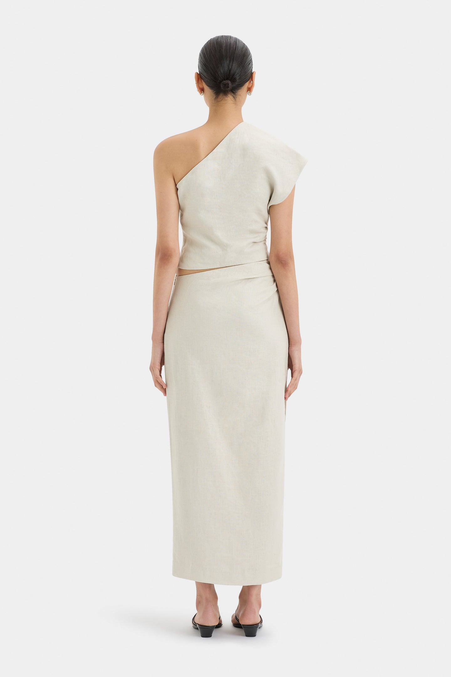 SIR the label Affogato Asymmetric Top ECRU