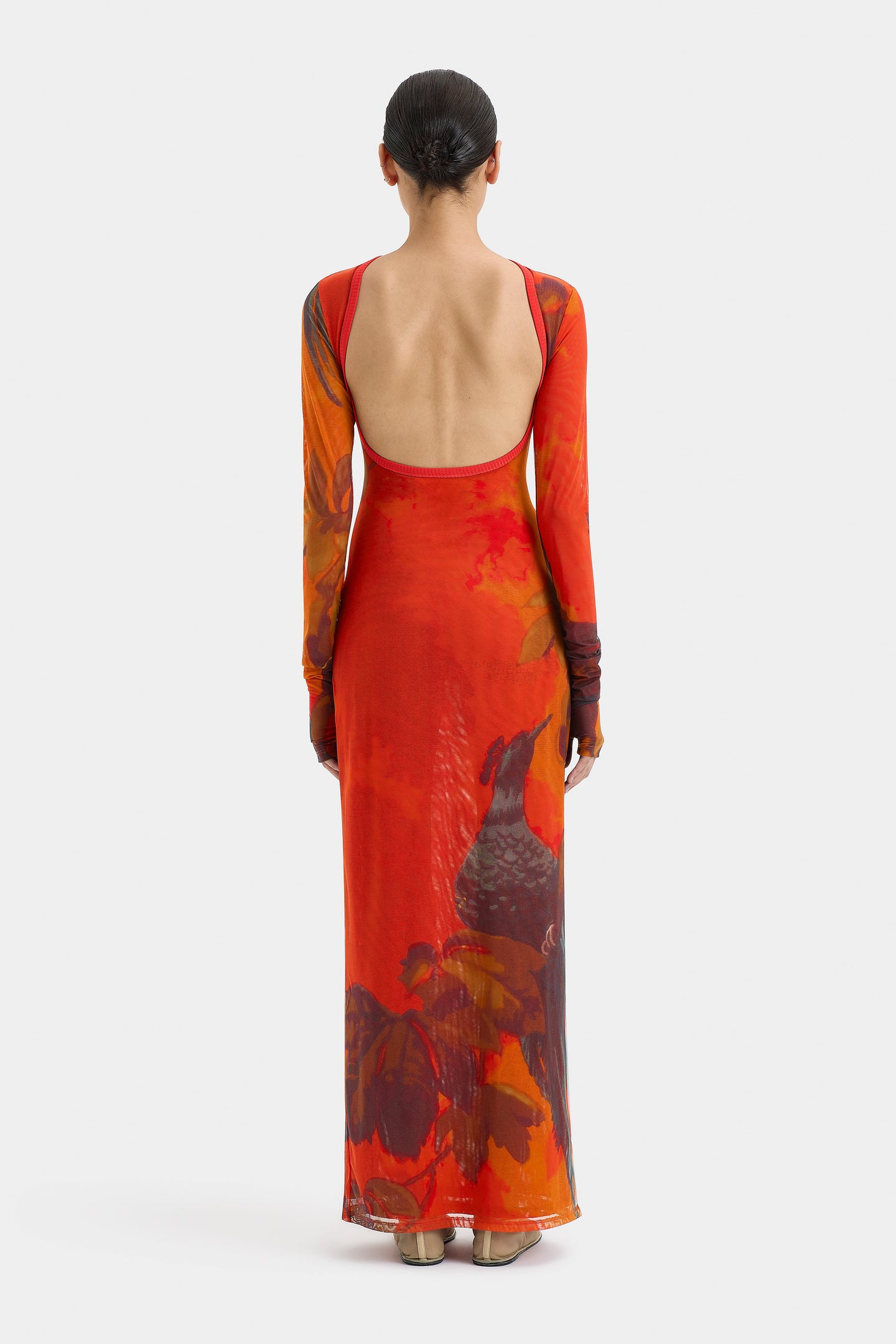 SIR the label Libertine Cut Out Midi Dress WREN PRINT