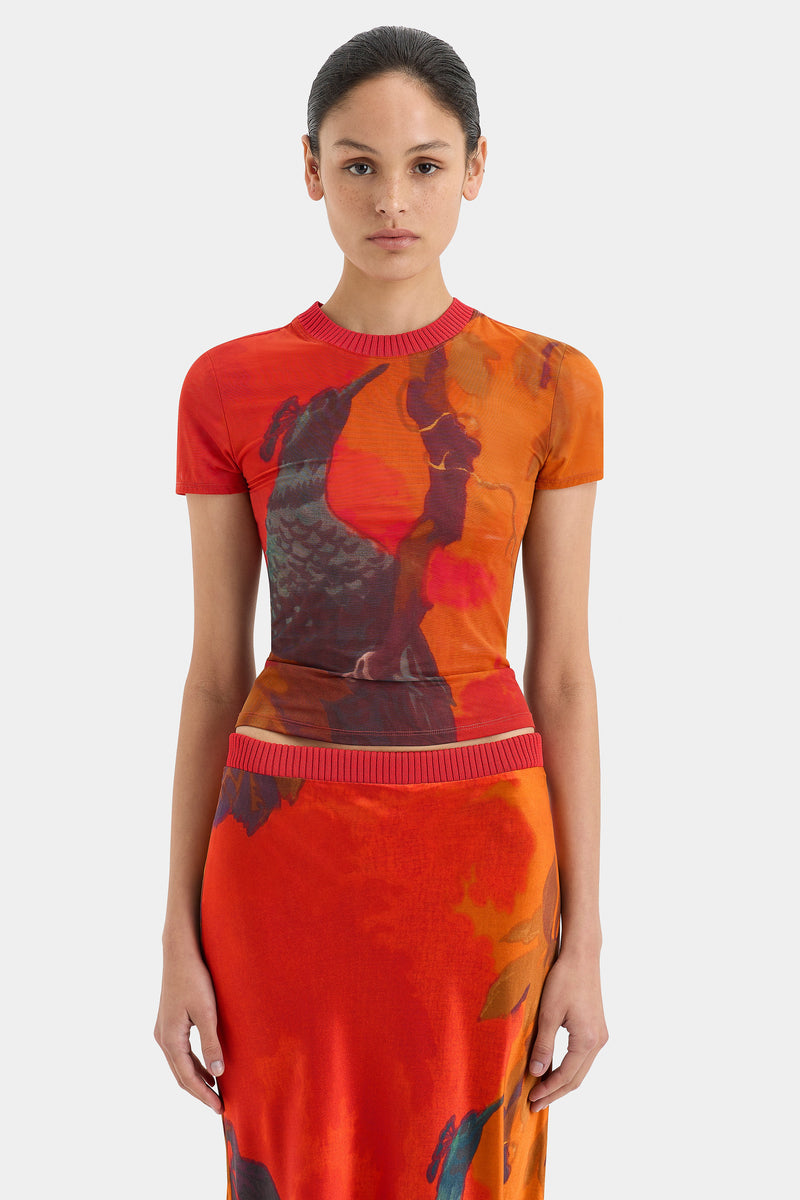 SIR the label Libertine Fitted Tee WREN PRINT