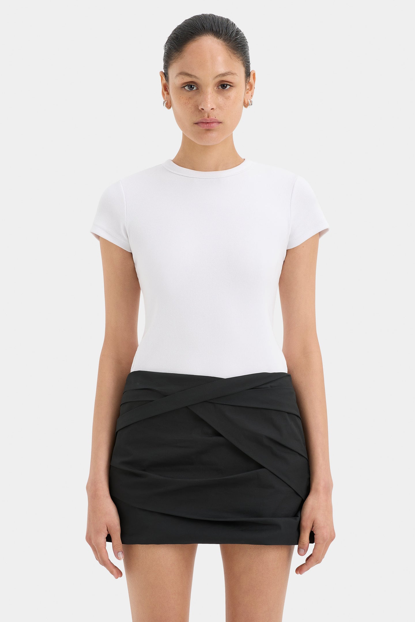 SIR the label Azul Twist Mini Skirt BLACK