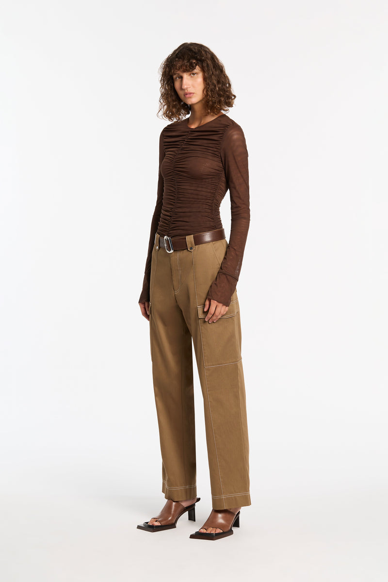 SIR the label Bourdelle Utility Pant Biscuit