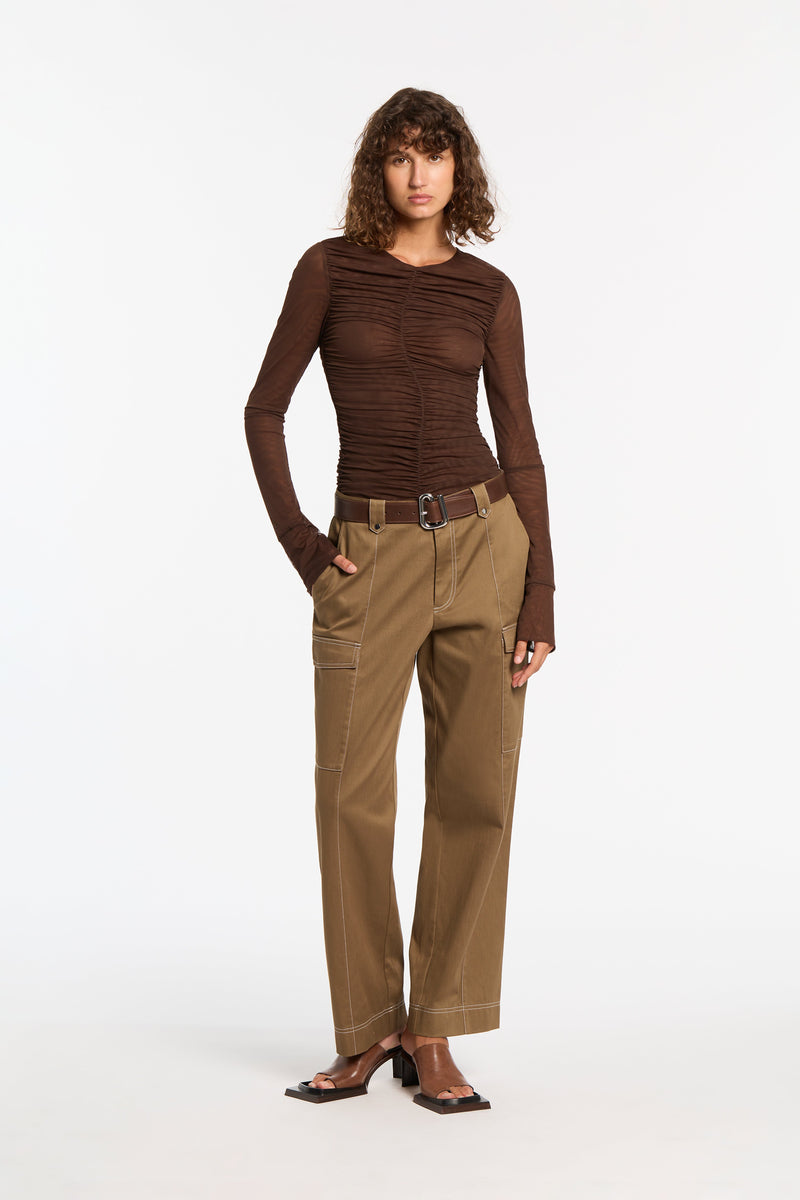 SIR the label Bourdelle Utility Pant Biscuit