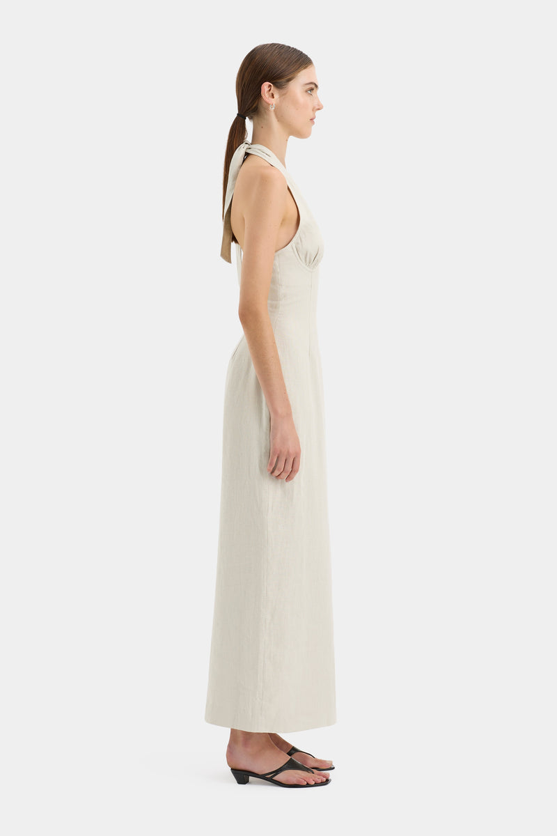 SIR the label Affogato Halter Dress ECRU