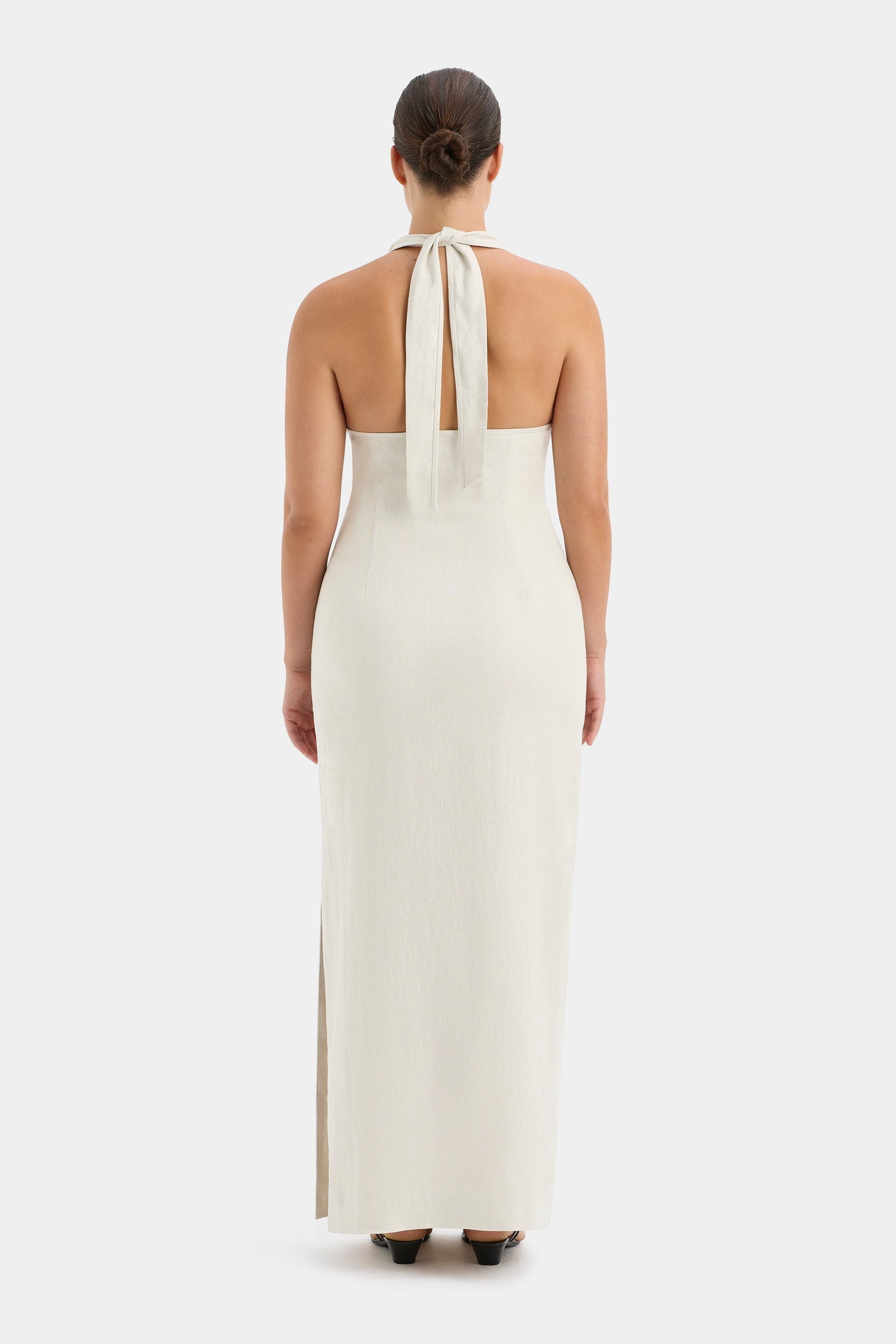 SIR the label Affogato Halter Dress ECRU