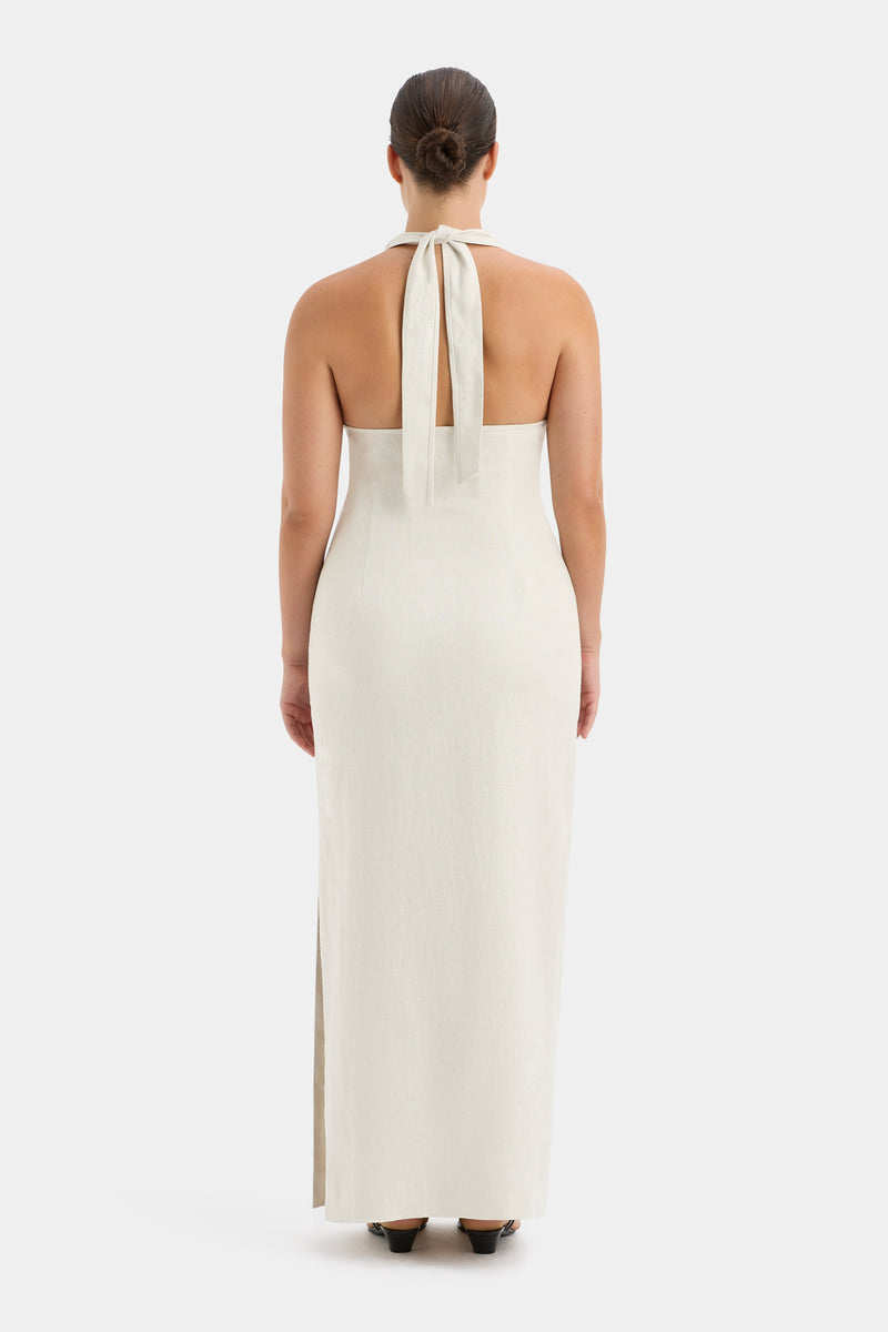 SIR the label Affogato Halter Dress ECRU
