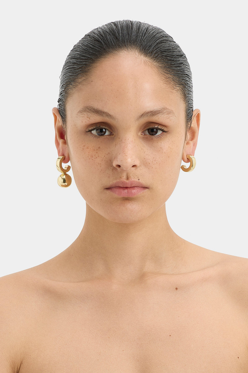 SIR the label Cielo Hoop Earring GOLD