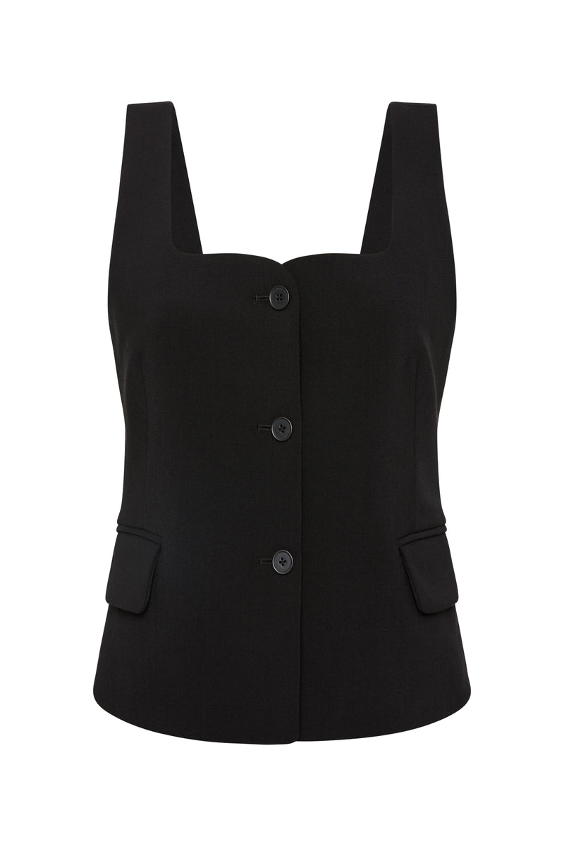 SIR the label Leni Button Down Bodice BLACK