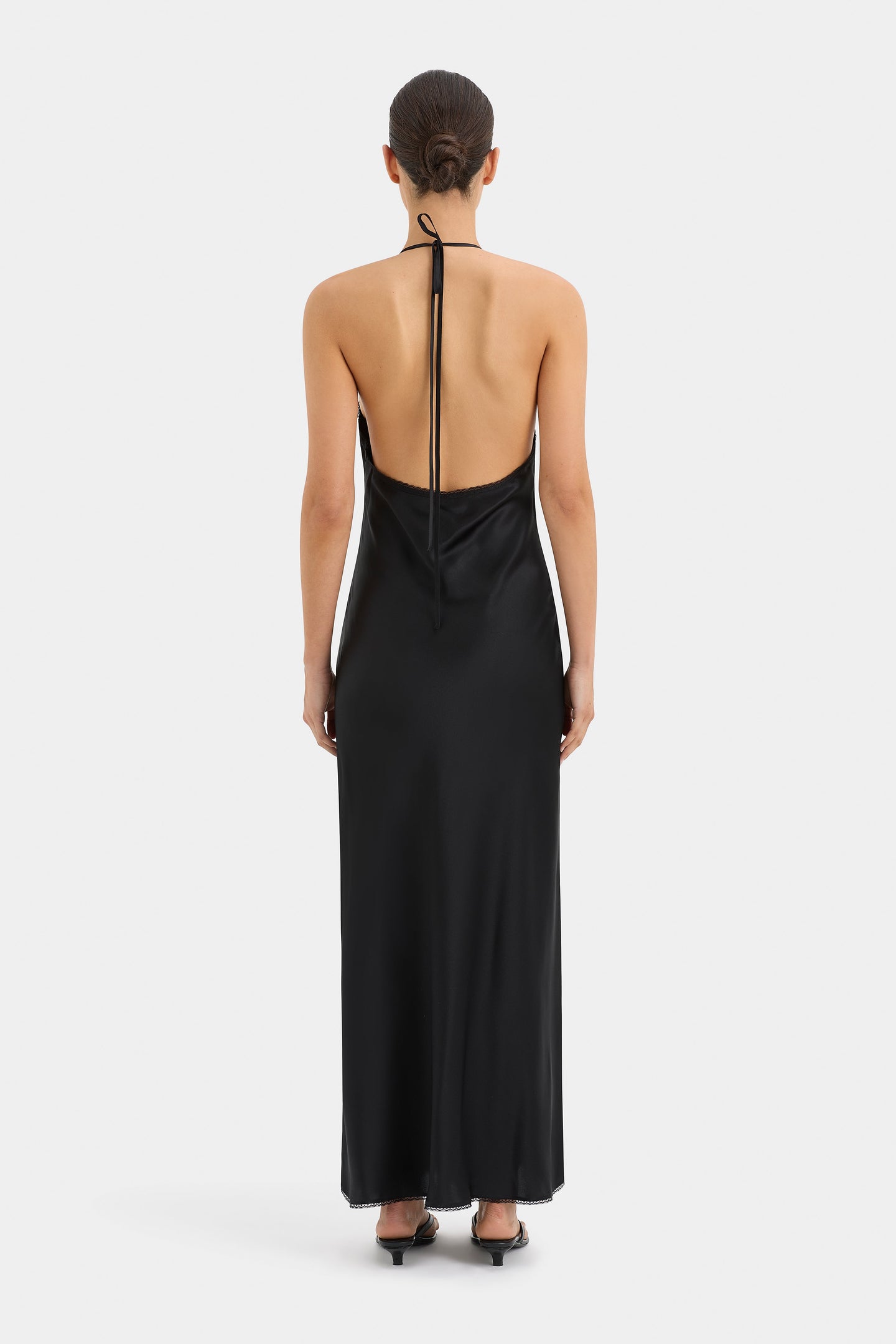 SIR the label Aries Halter Gown BLACK