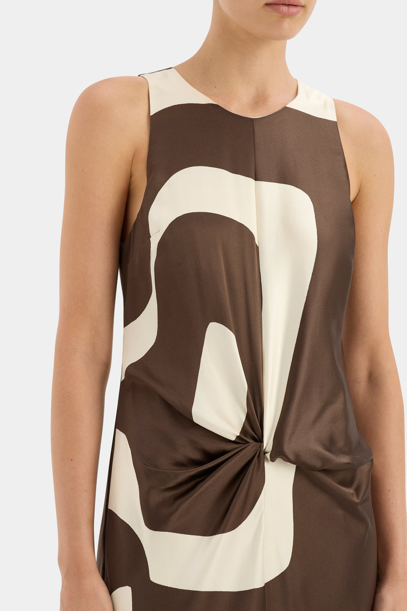 SIR the label Freddie Twist Midi Dress POSTER PRINT