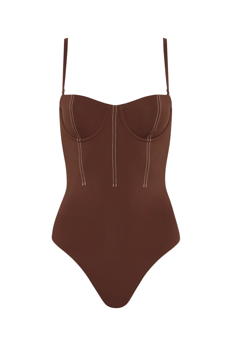 SIR the label Gio Corset One Piece CHOCOLATE