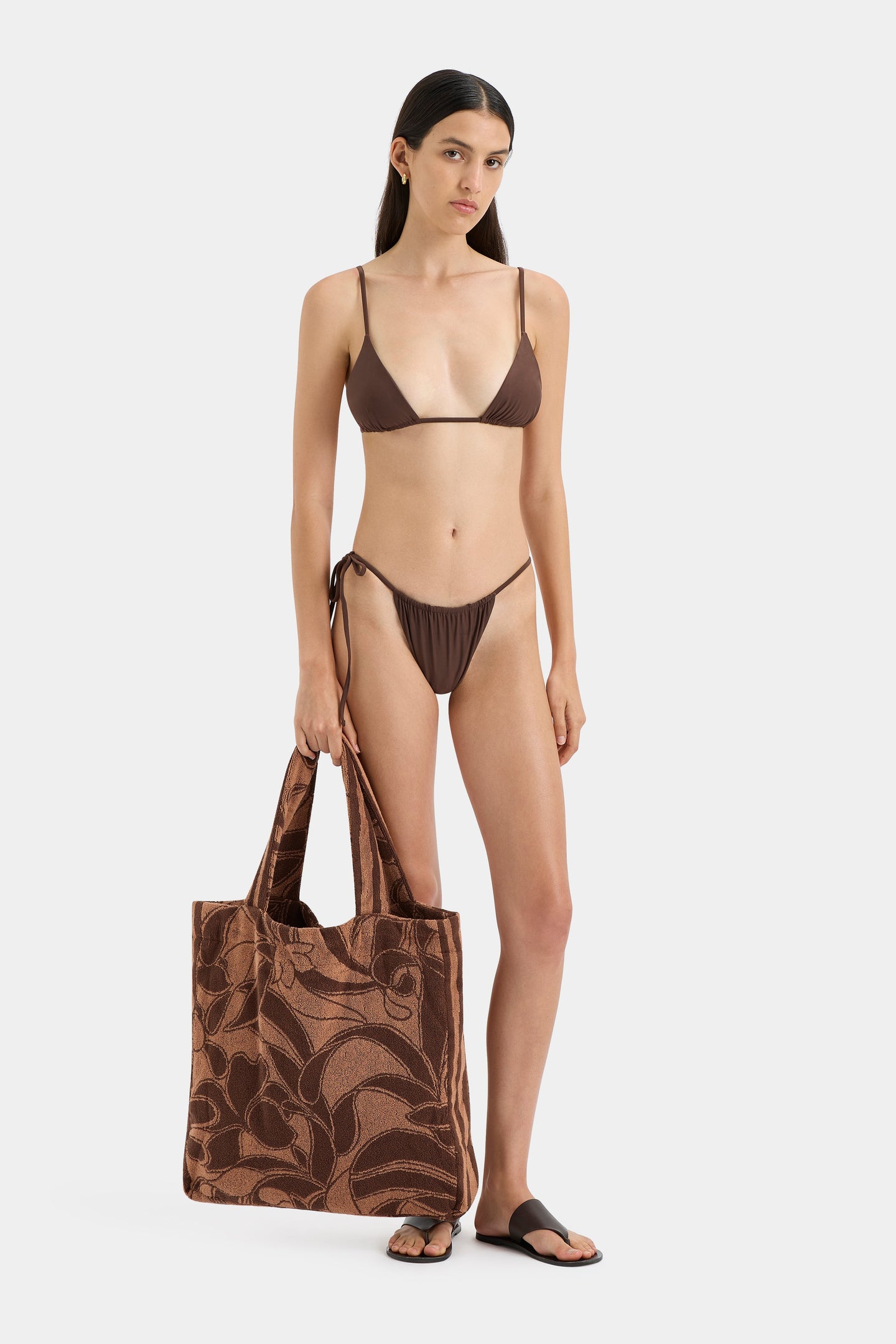 SIR the label Mar Terry Tote CHOCOLATE TERRY