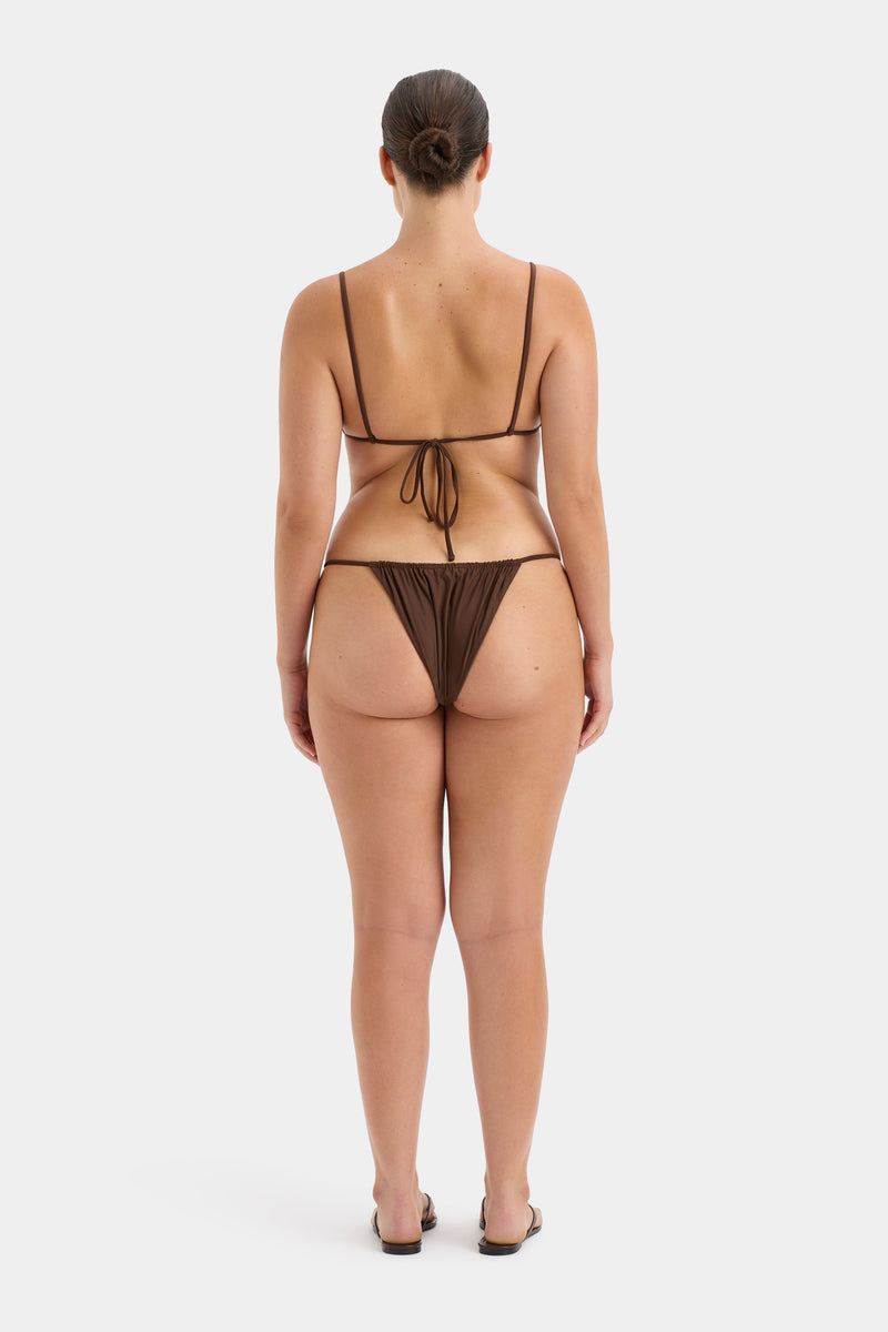 SIR the label Jeanne Beaded String Brief CHOCOLATE