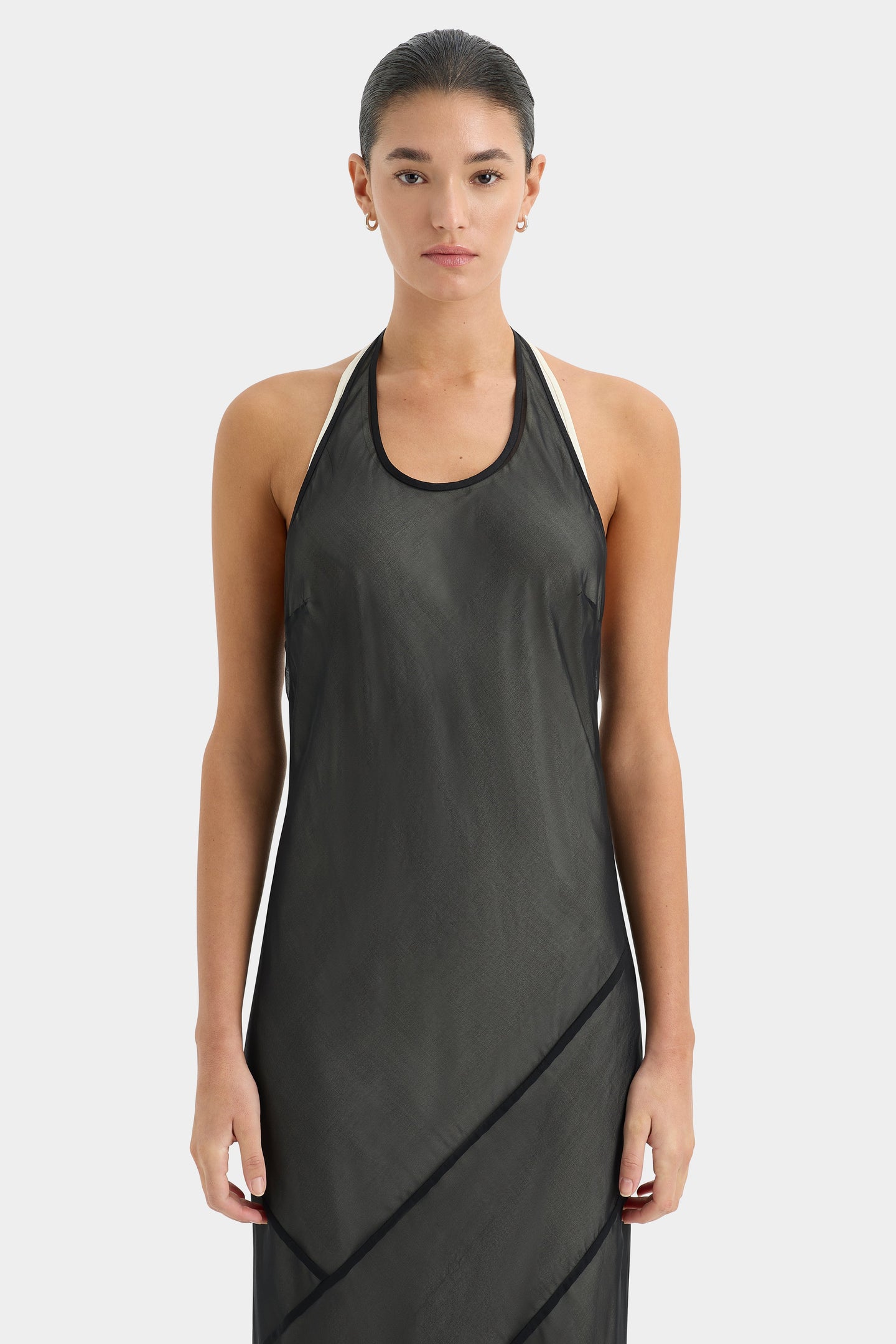 SIR the label Strobe Halter Dress BLACK