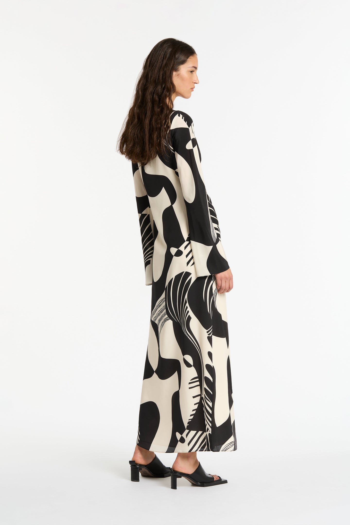 SIR the label Realisme Twist Maxi Dress Papier