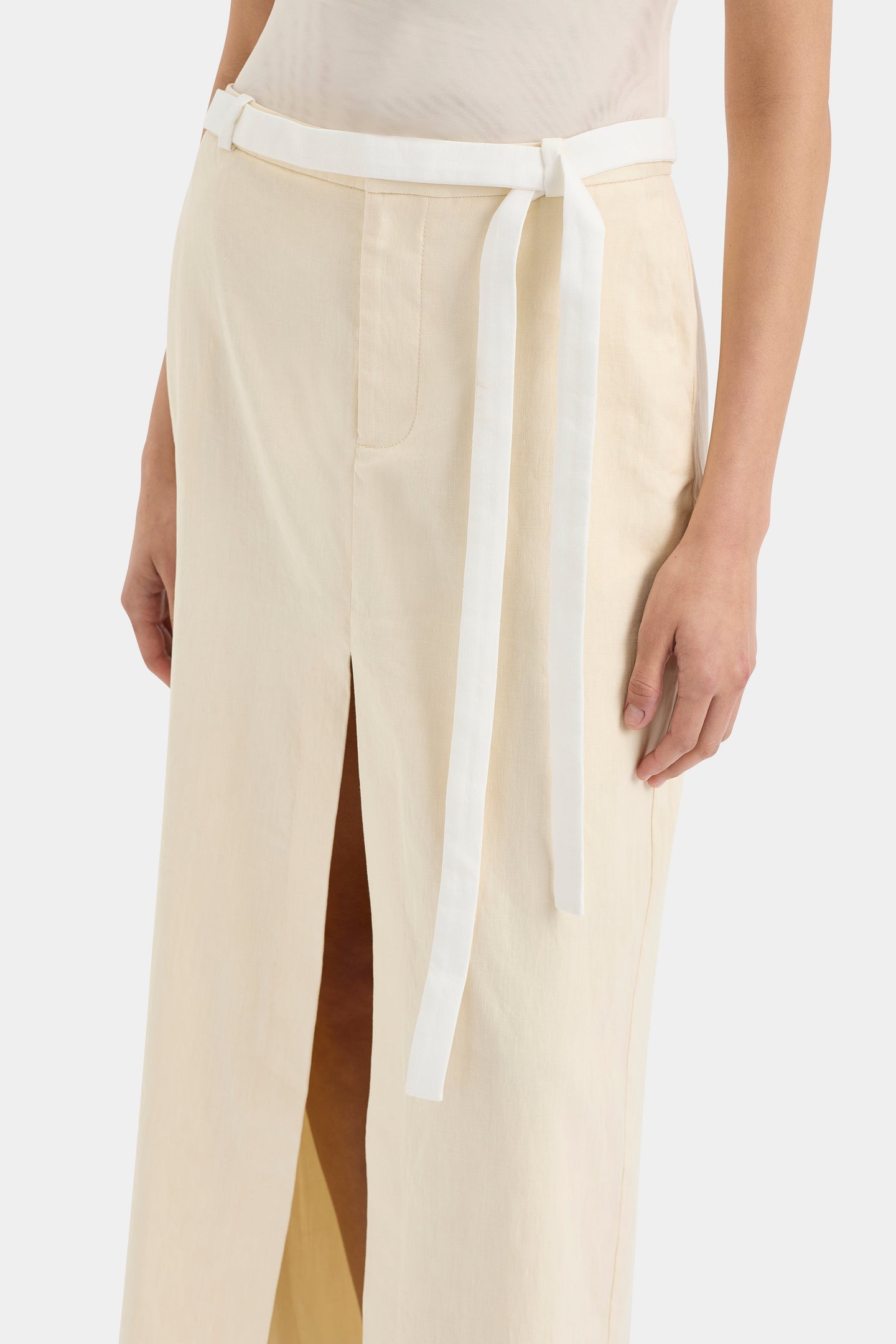 SIR the label Dune Midi Skirt CREAM