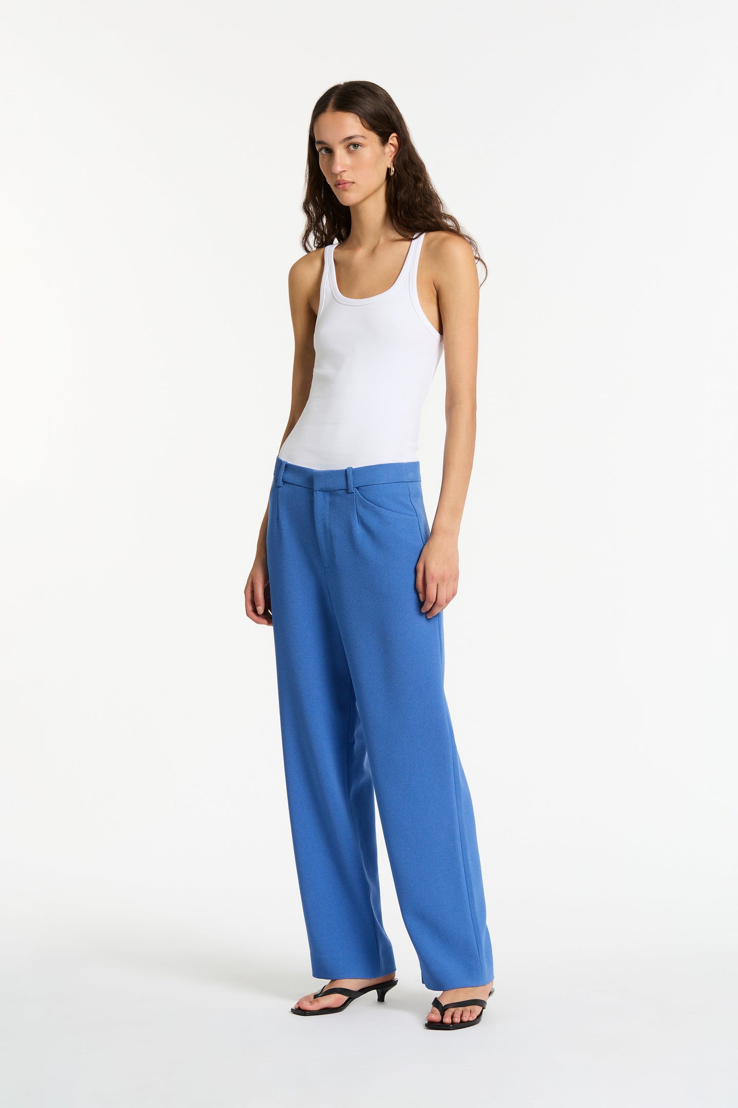 SIR the label Spoerri Low Trouser Cobalt