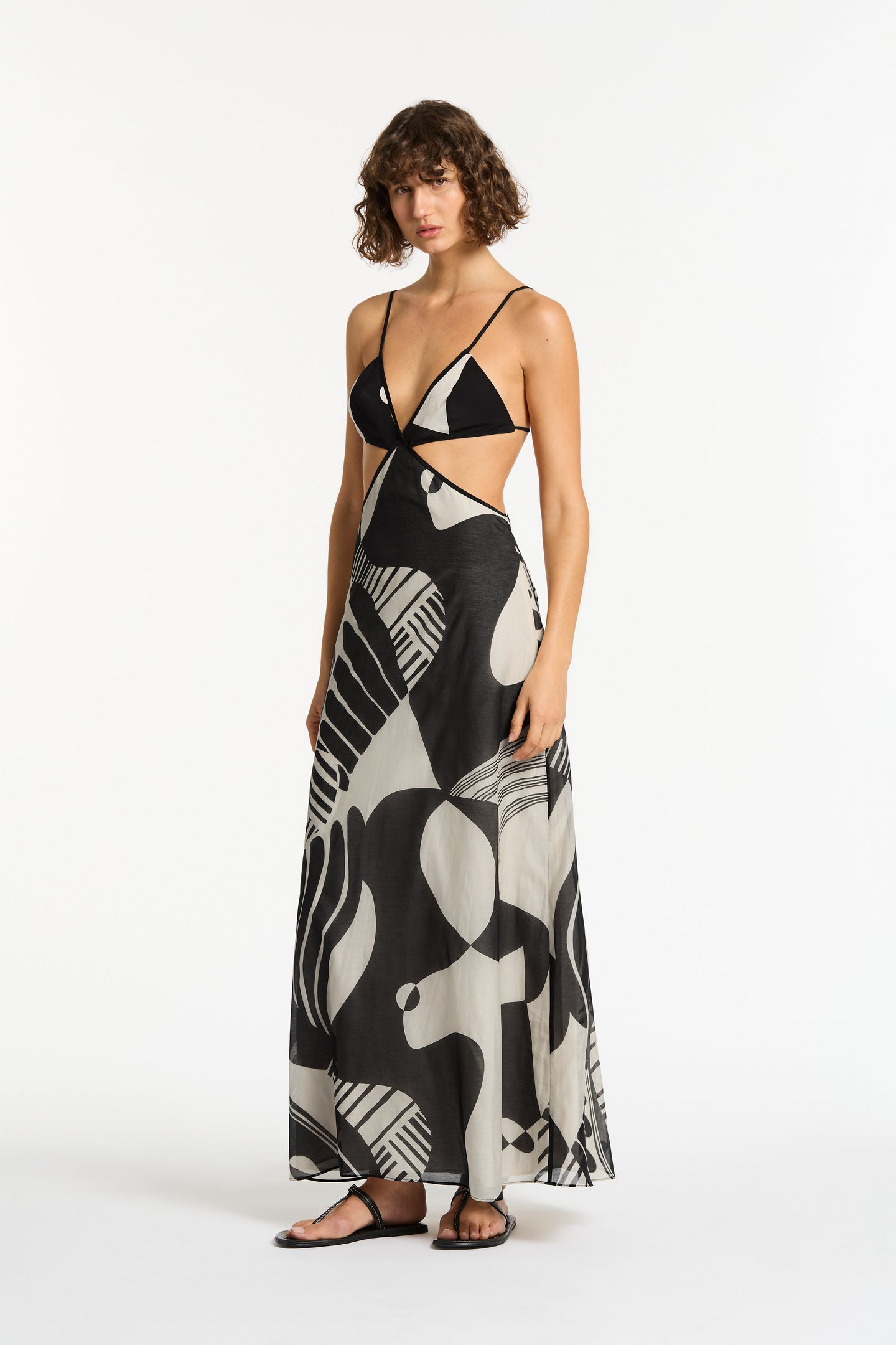 SIR the label Realisme Cut Out Dress Papier