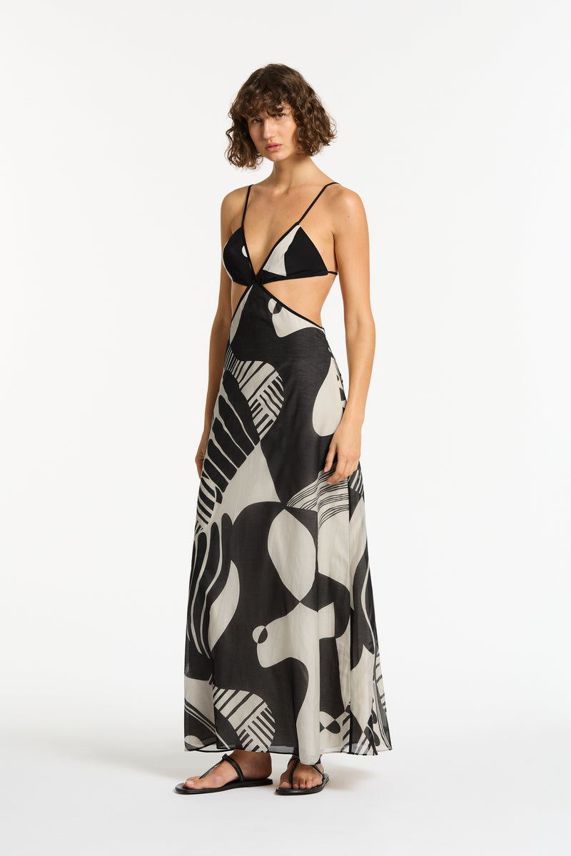 SIR the label Realisme Cut Out Dress Papier