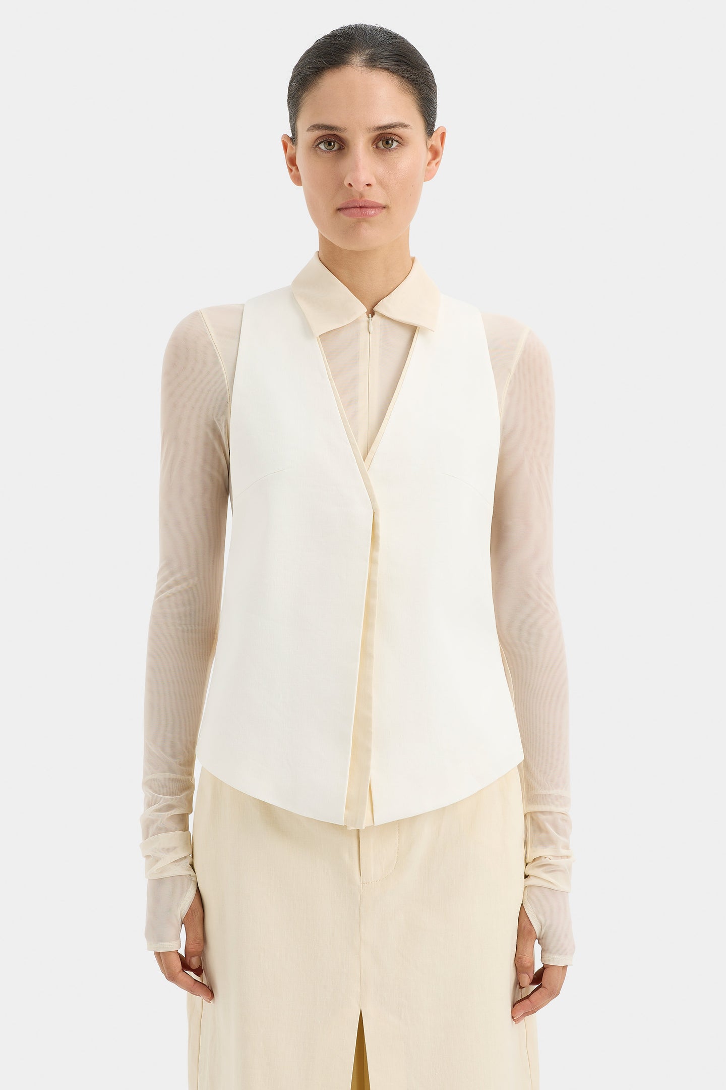 SIR the label Dune Vest CREAM