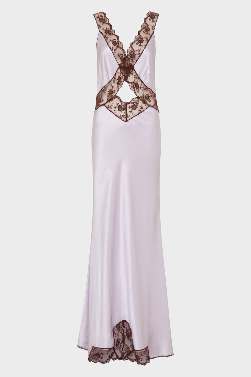 SIR the label Aries Cut Out Gown LILAC