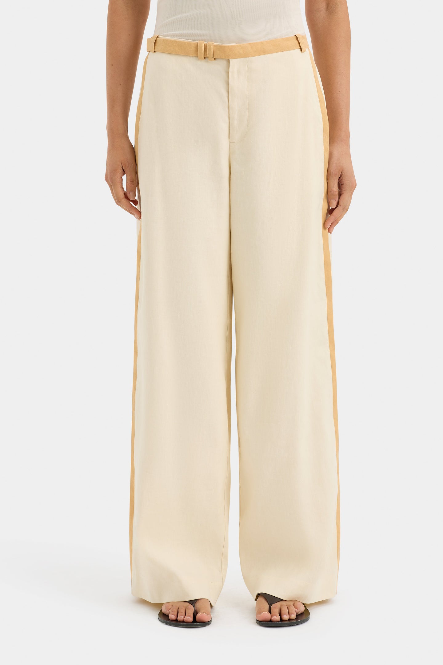 SIR the label Dune Wide Leg Trouser CREAM