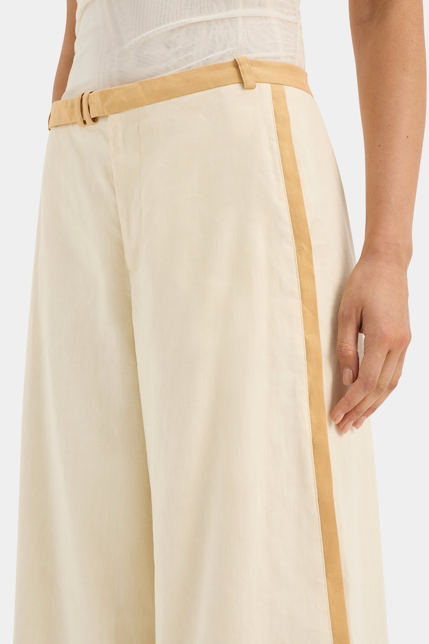 SIR the label Dune Wide Leg Trouser CREAM