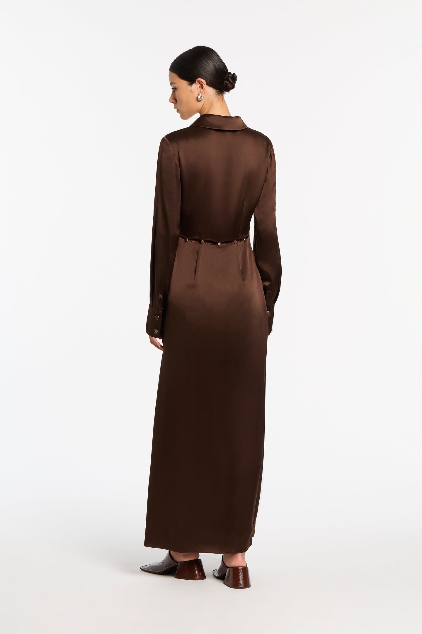 SIR the label Selita Shirt Dress CHOCOLATE