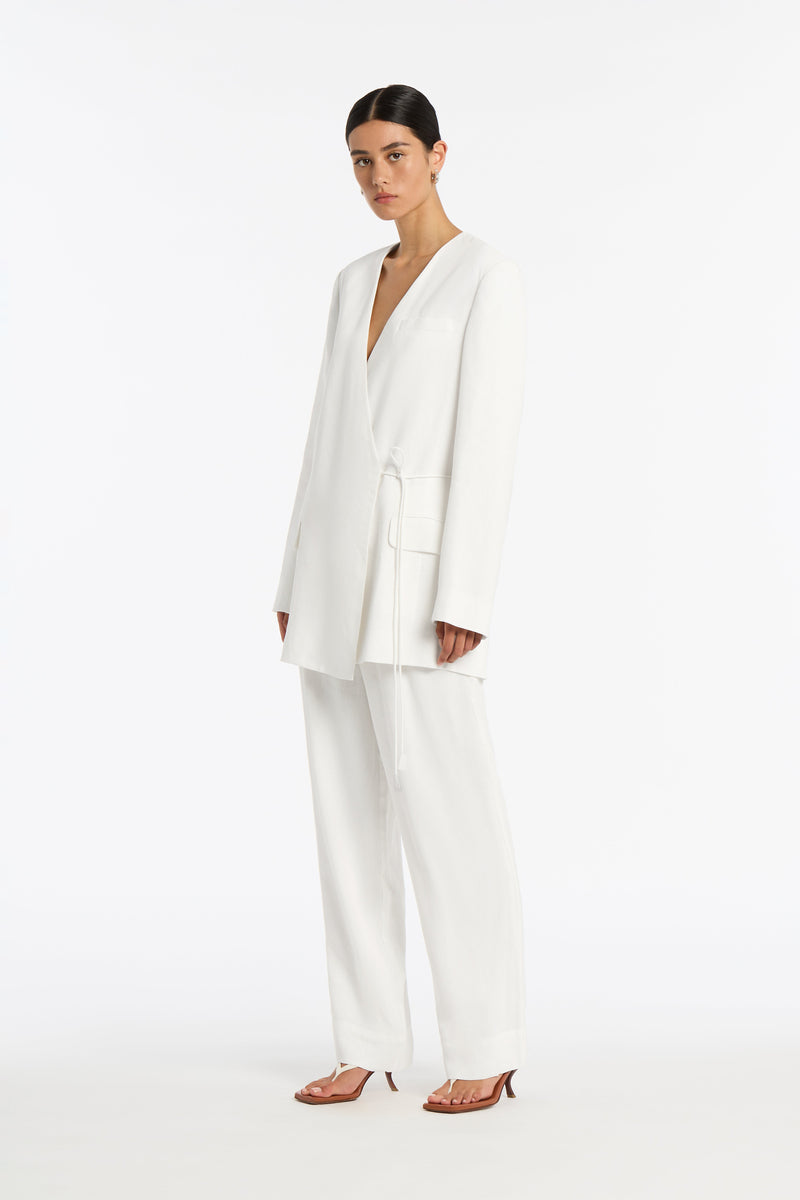 SIR the label Clemence Tie Blazer IVORY