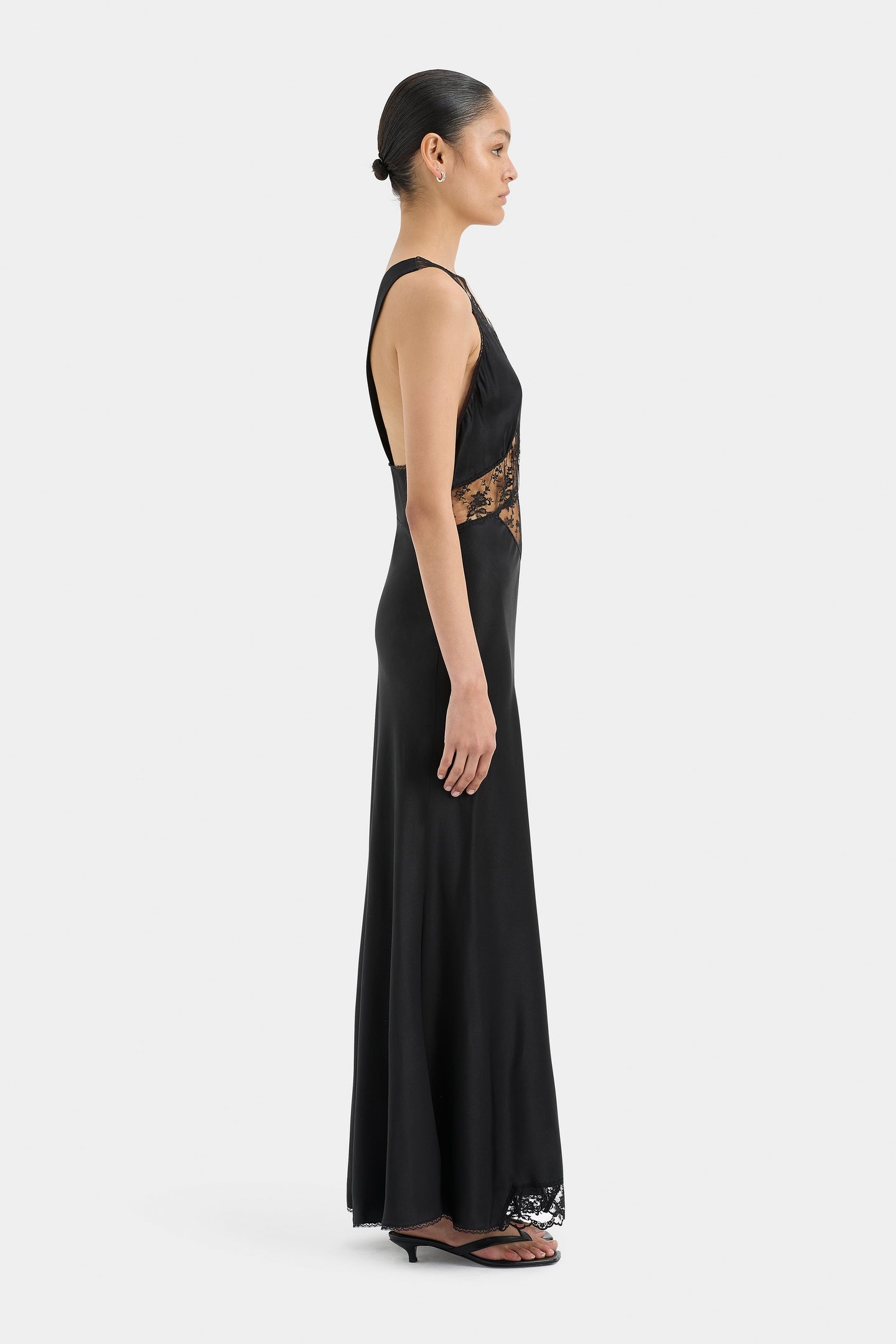 SIR the label Aries Cut Out Gown BLACK