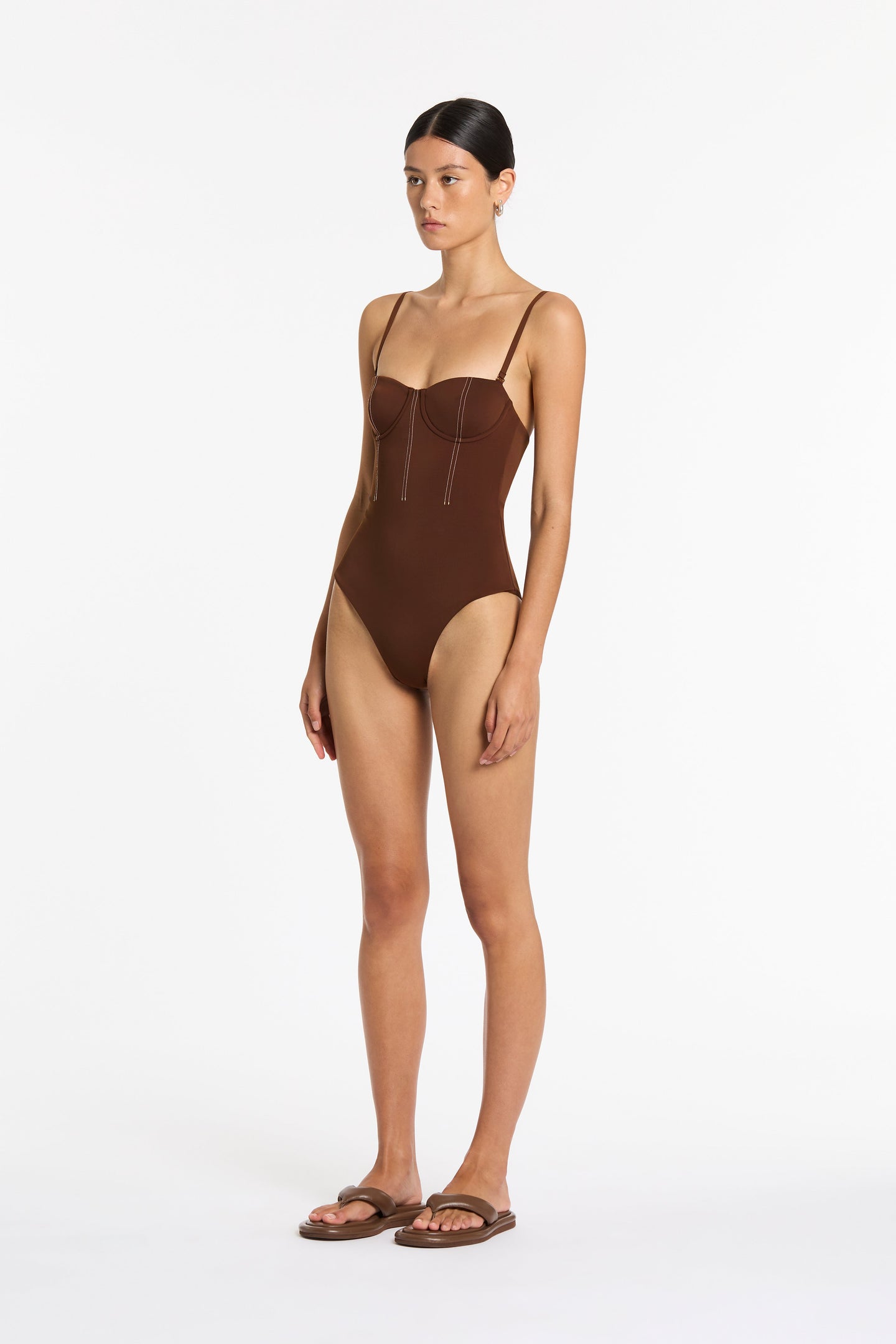 SIR the label Gio Corset One Piece CHOCOLATE