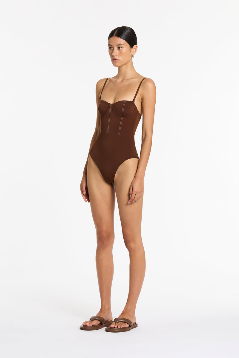 SIR the label Gio Corset One Piece CHOCOLATE