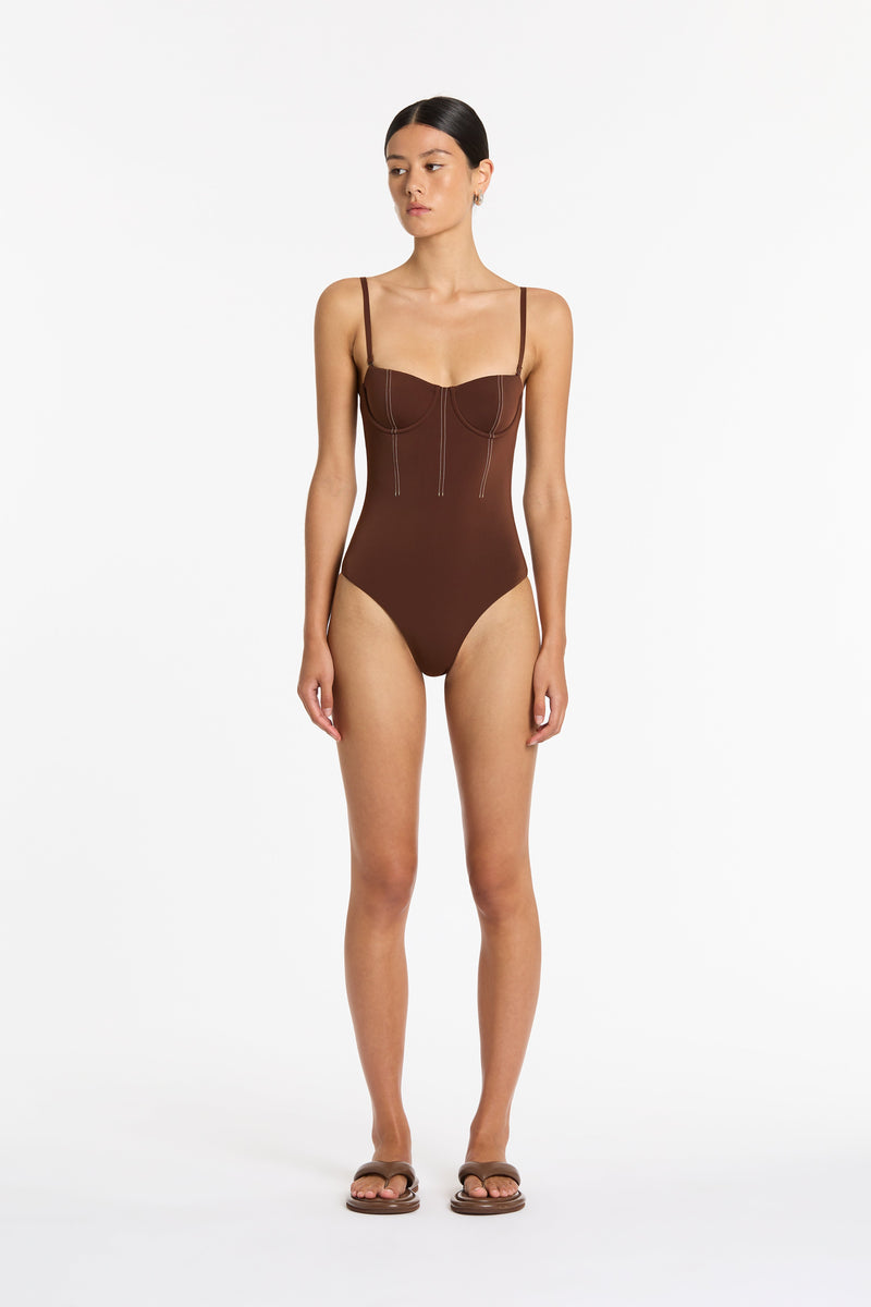 SIR the label Gio Corset One Piece CHOCOLATE