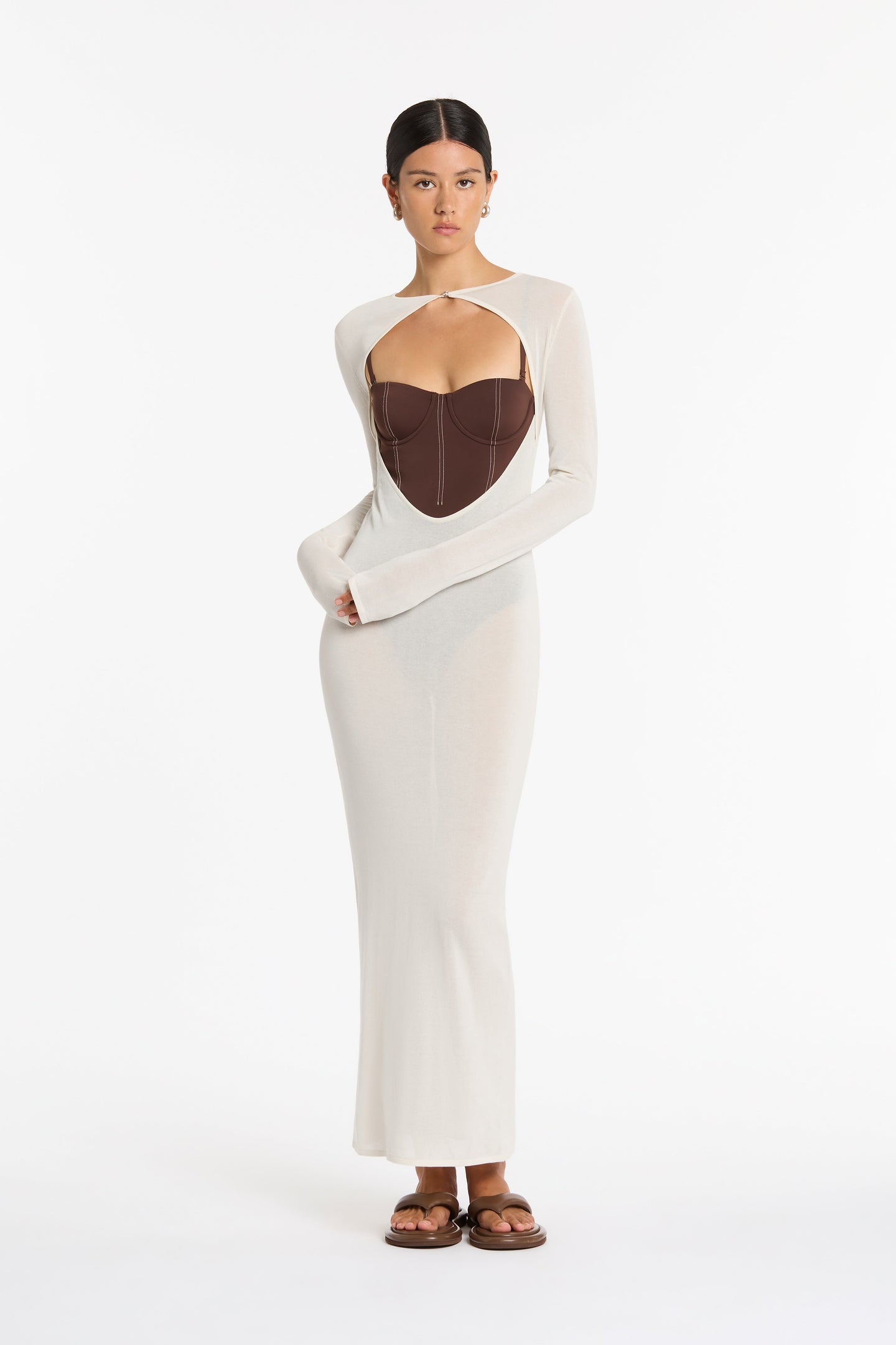 SIR the label Gio Corset One Piece CHOCOLATE