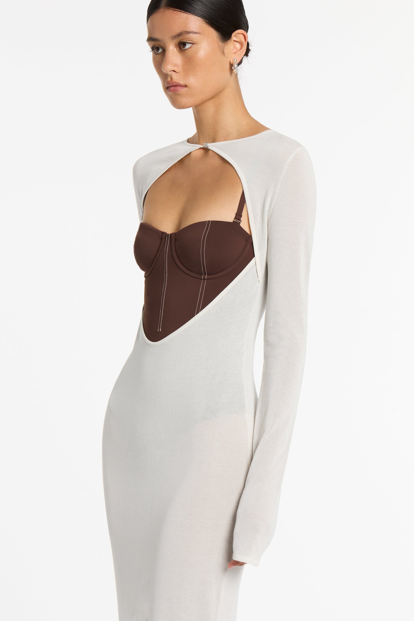 SIR the label Gio Corset One Piece CHOCOLATE