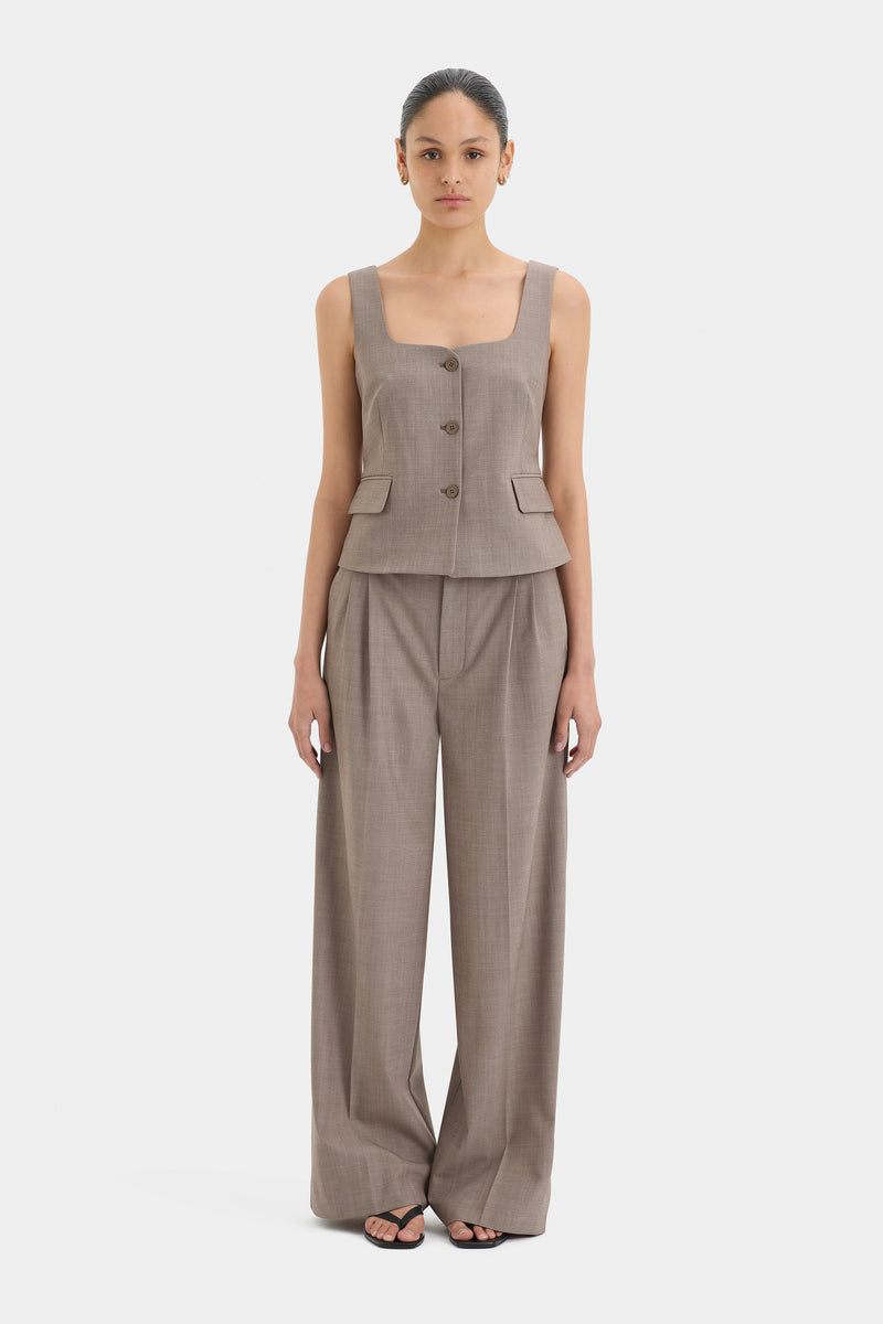 SIR the label Leonardo Tailored Trouser TAUPE