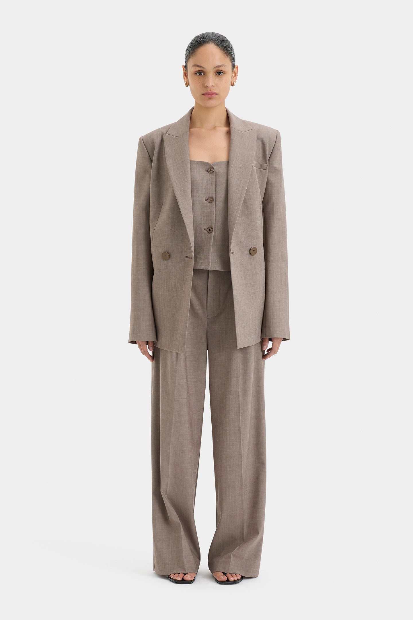 SIR the label Leonardo Tailored Trouser TAUPE