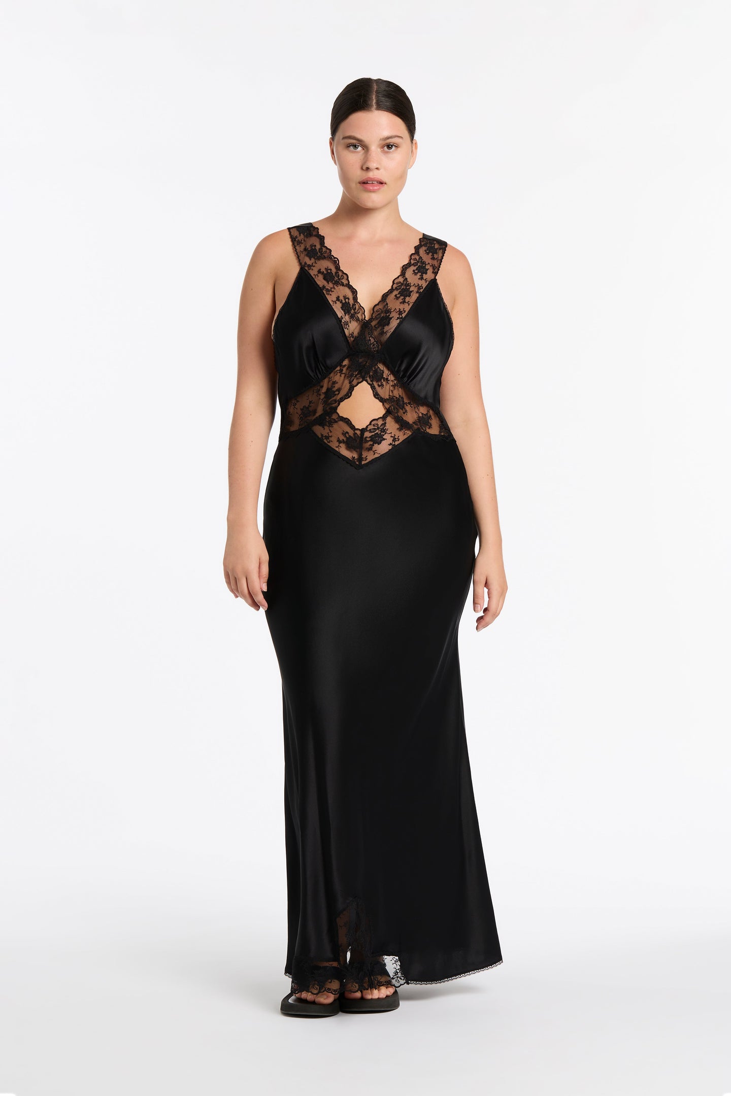 SIR the label Aries Cut Out Gown BLACK