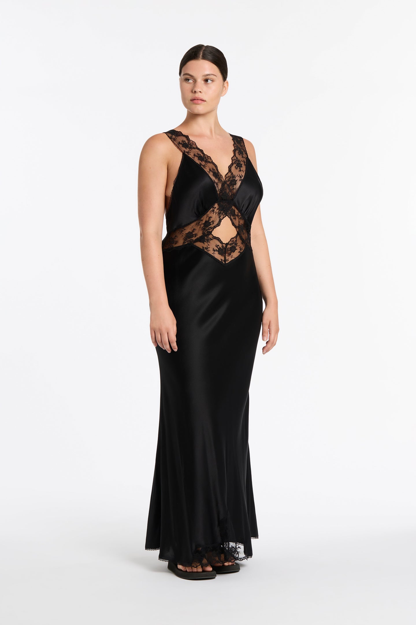 SIR the label Aries Cut Out Gown BLACK