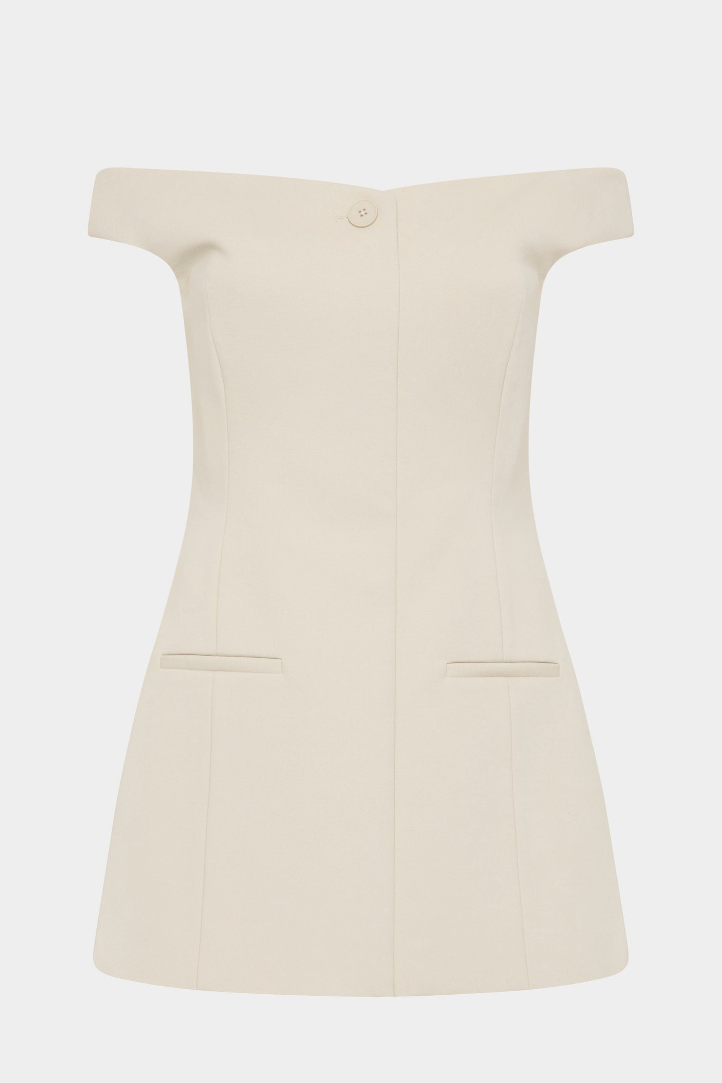 SIR the label Sandrine Off Shoulder Mini Dress ECRU