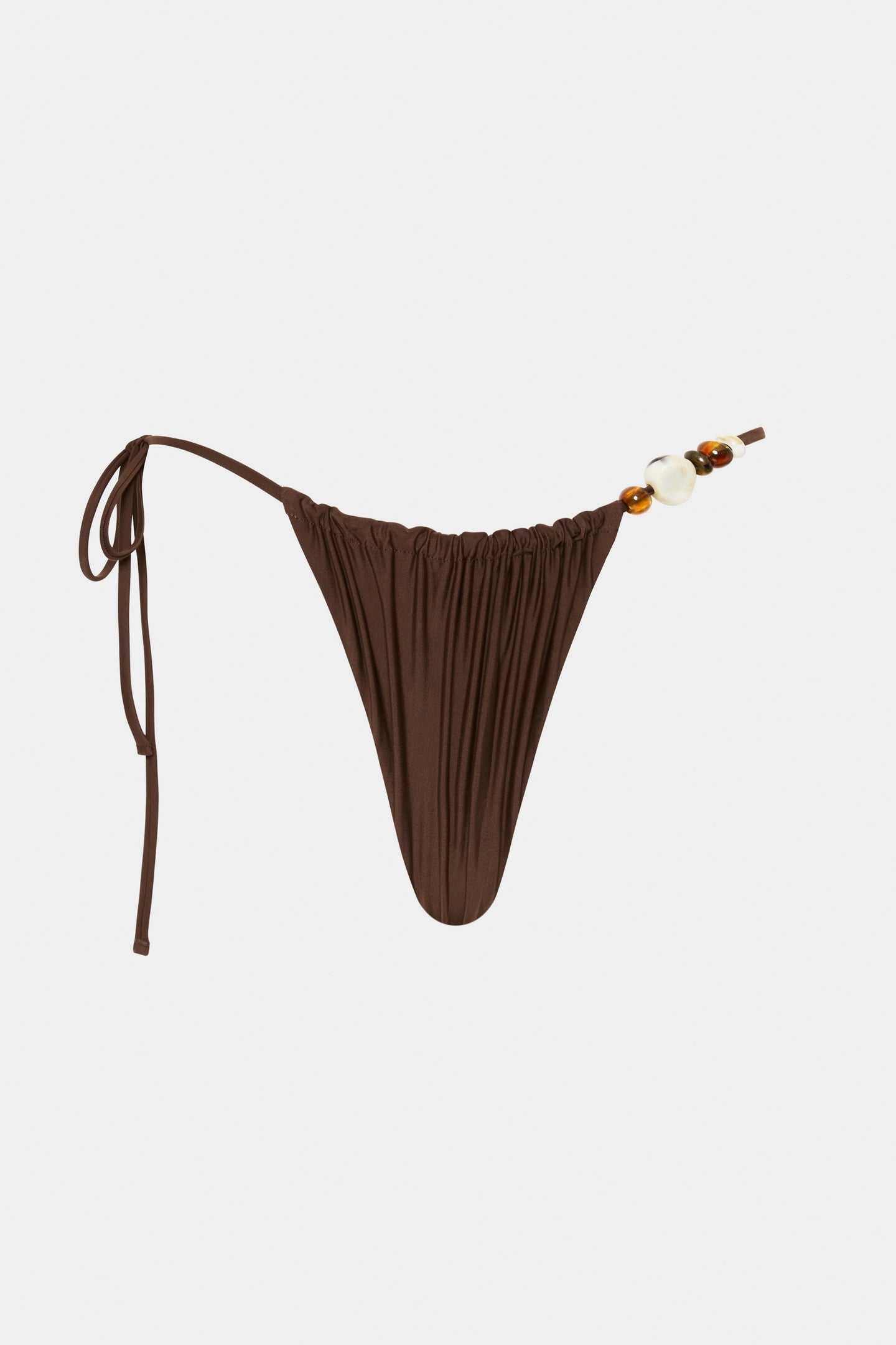 SIR the label Jeanne Beaded String Brief CHOCOLATE